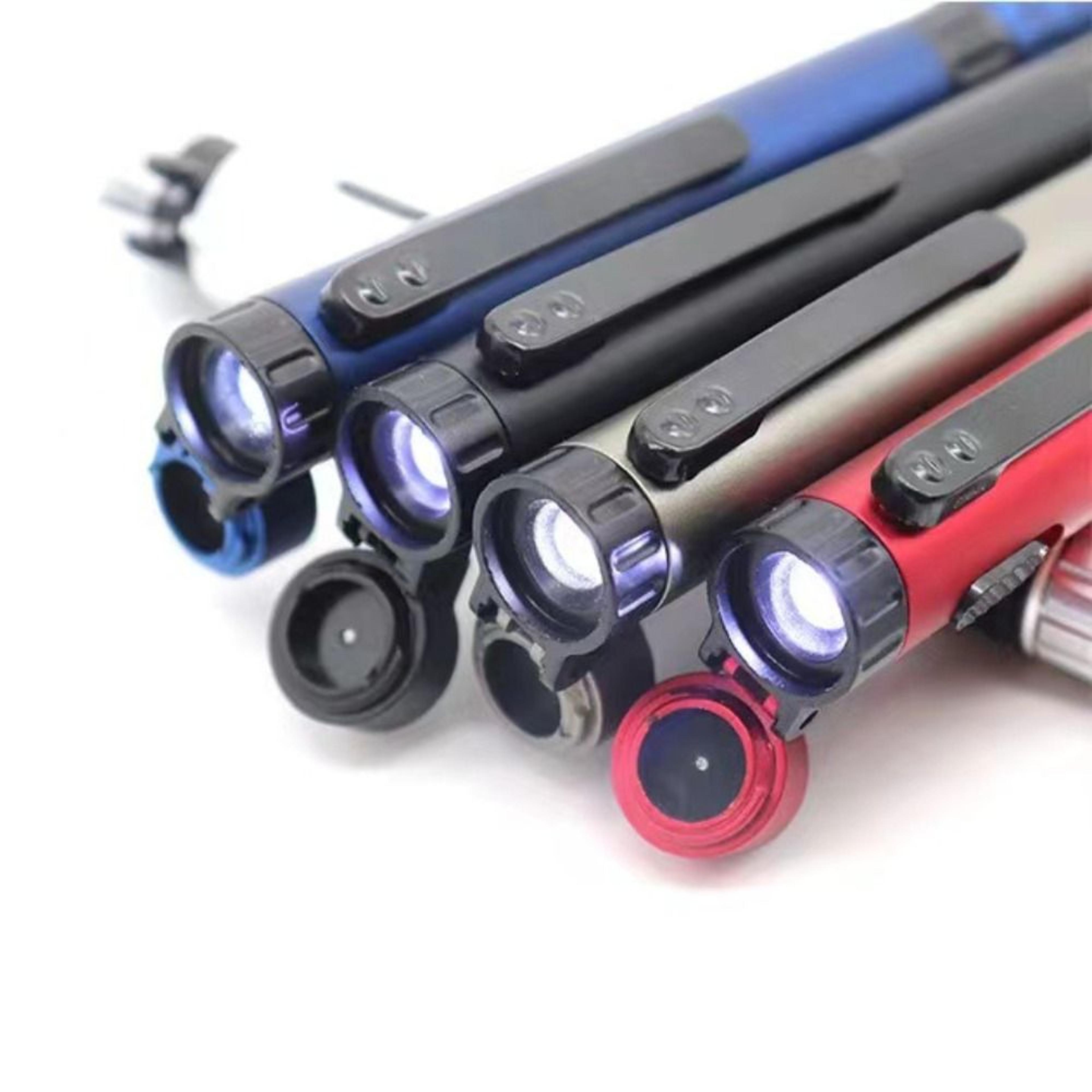 Multifunctional Tactical Pen Light With Screwdriver Compass Stylus Portable EDC Tool 1