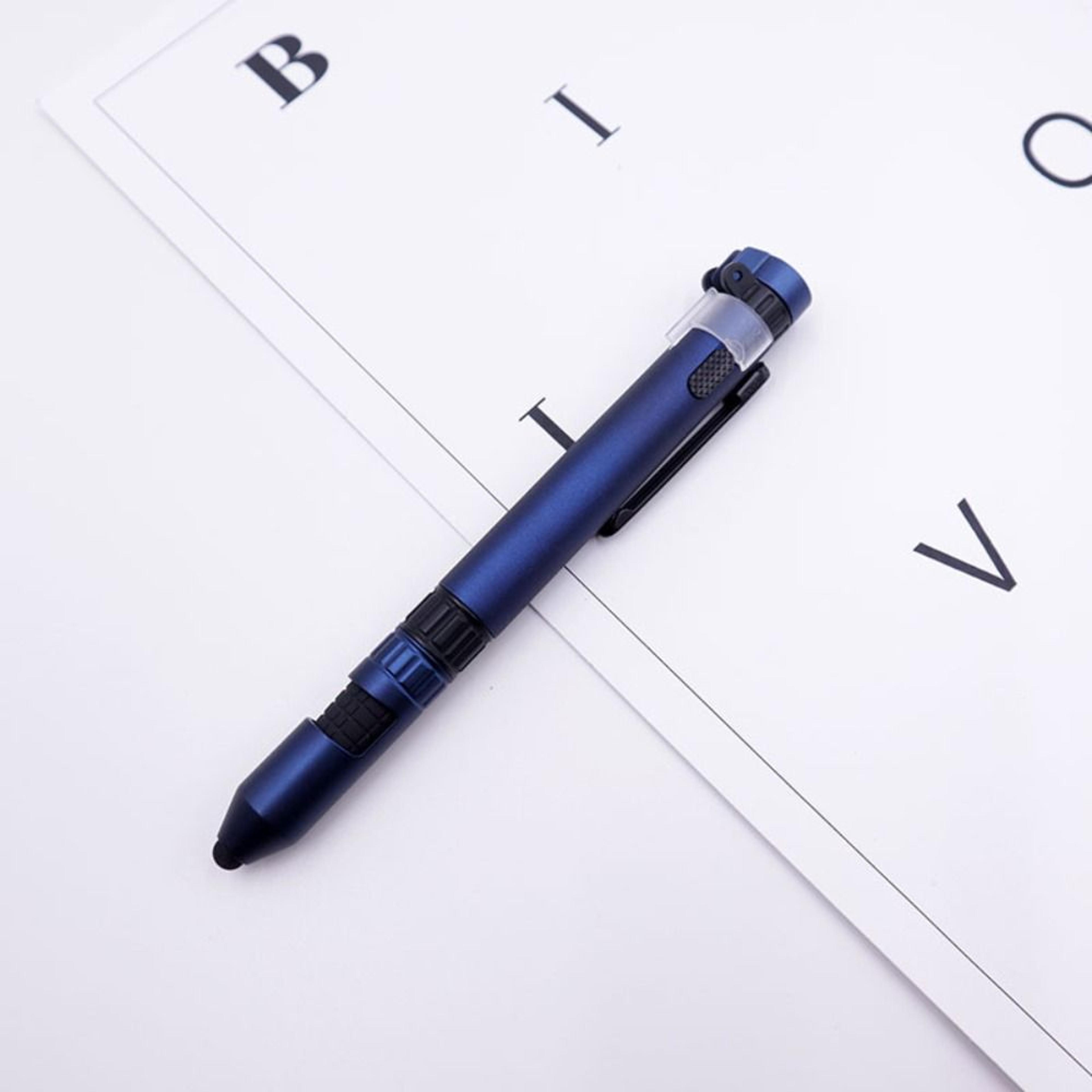 Multifunctional Tactical Pen Light With Screwdriver Compass Stylus Portable EDC Tool 8