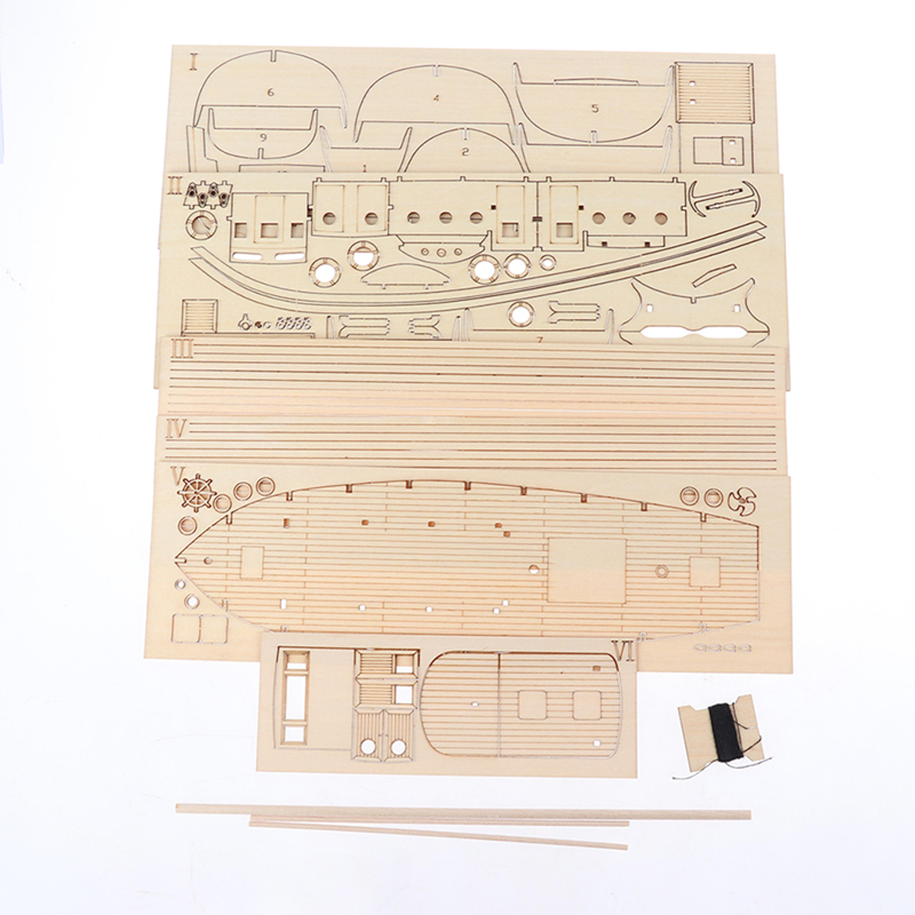 DIY Wooden Sailboat Model Kit 3D Puzzle Ship Craft For Adults And Kids 1