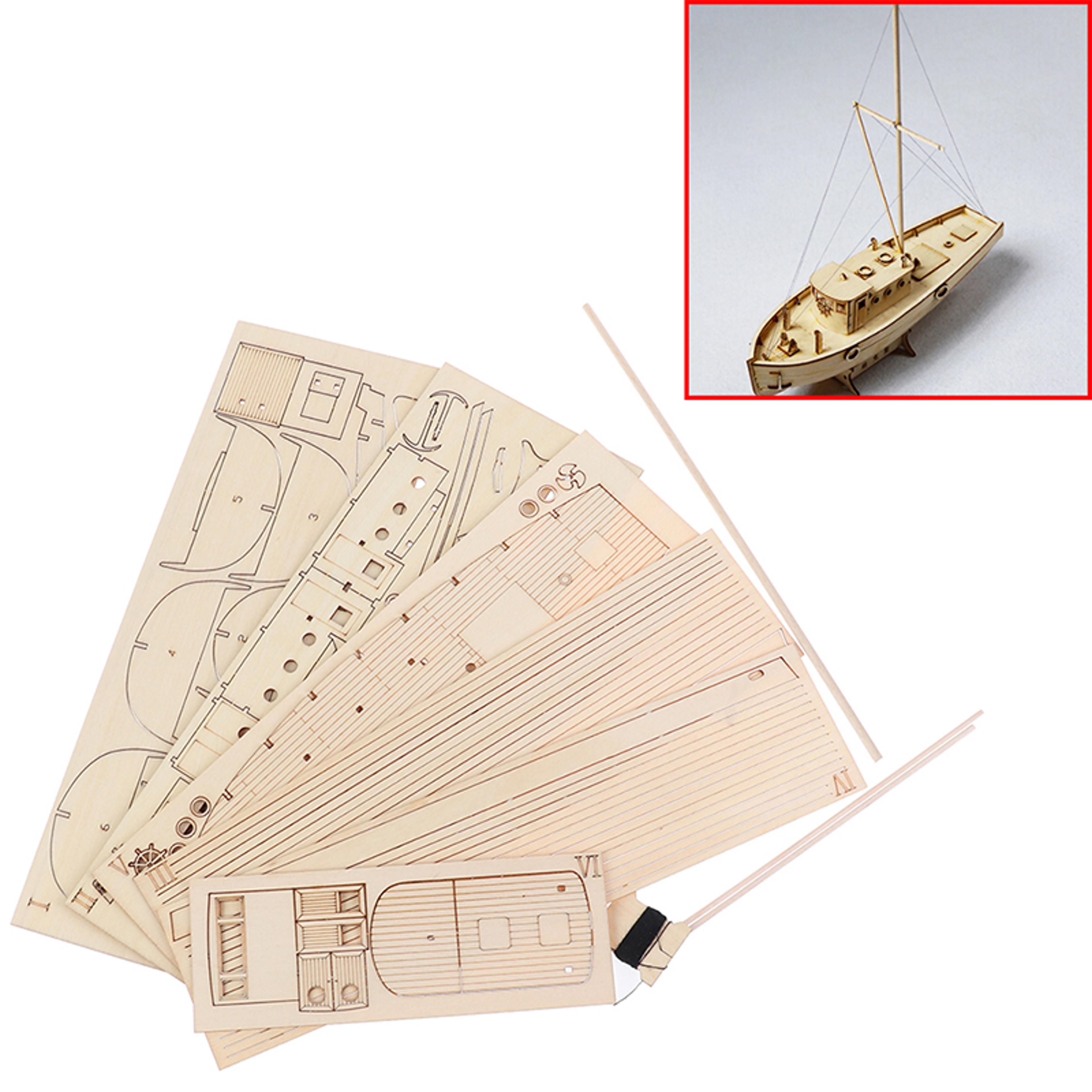 DIY Wooden Sailboat Model Kit 3D Puzzle Ship Craft For Adults And Kids 2
