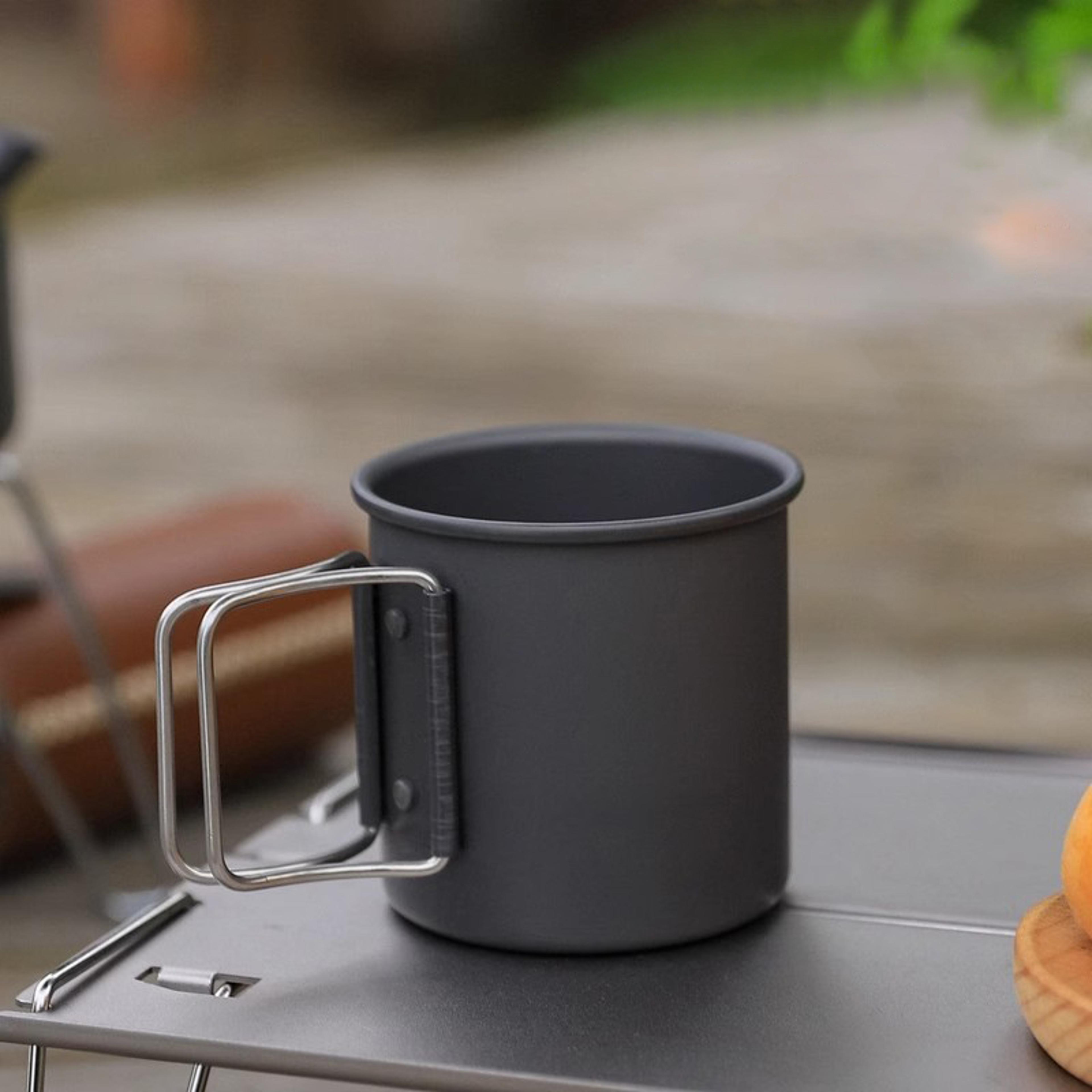 ultralight foldable camping cup portable aluminum alloy travel mug for hiking backpacking