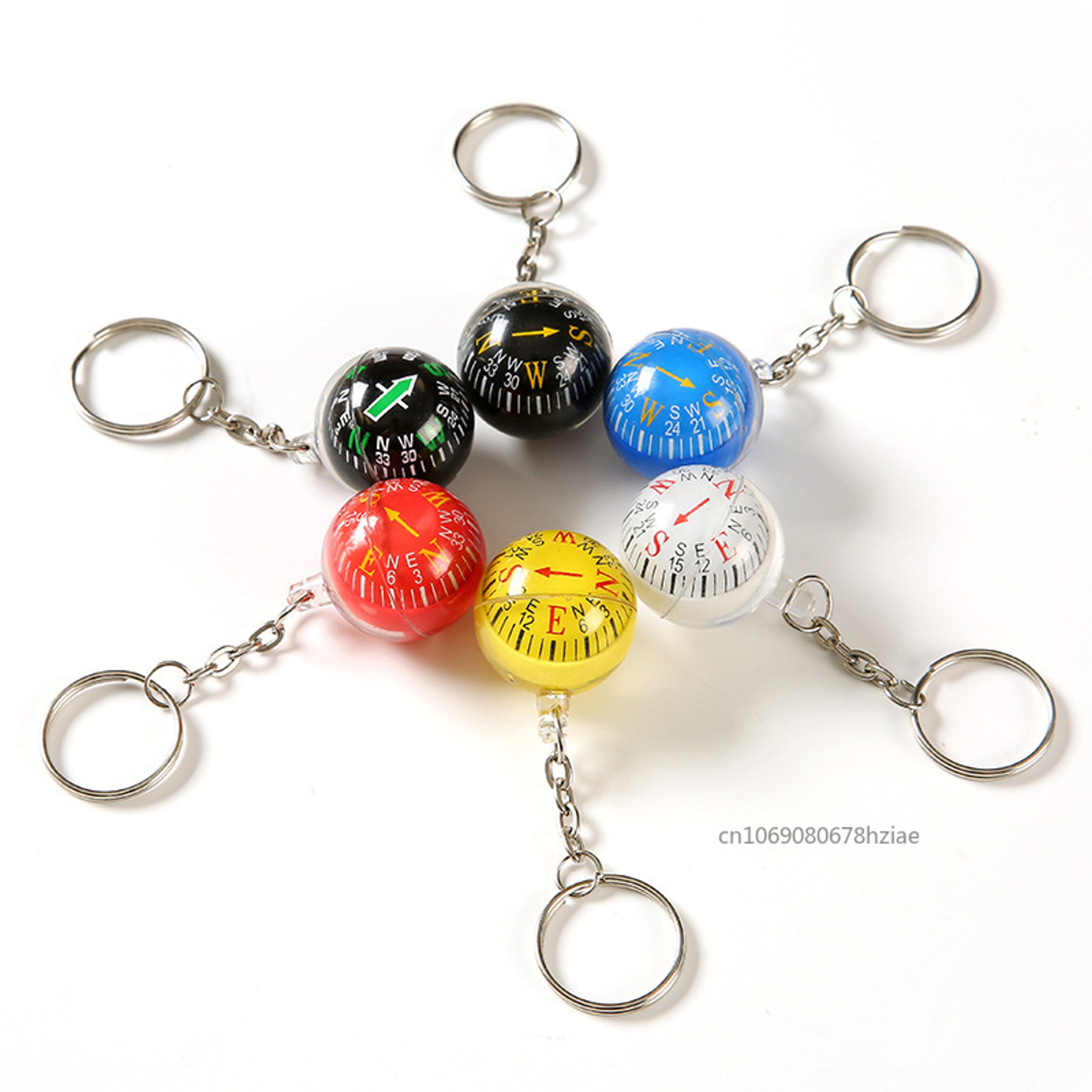 Mini Outdoor Survival Compass Keychain Portable Lightweight Navigation Tool For Hiking Camping 2