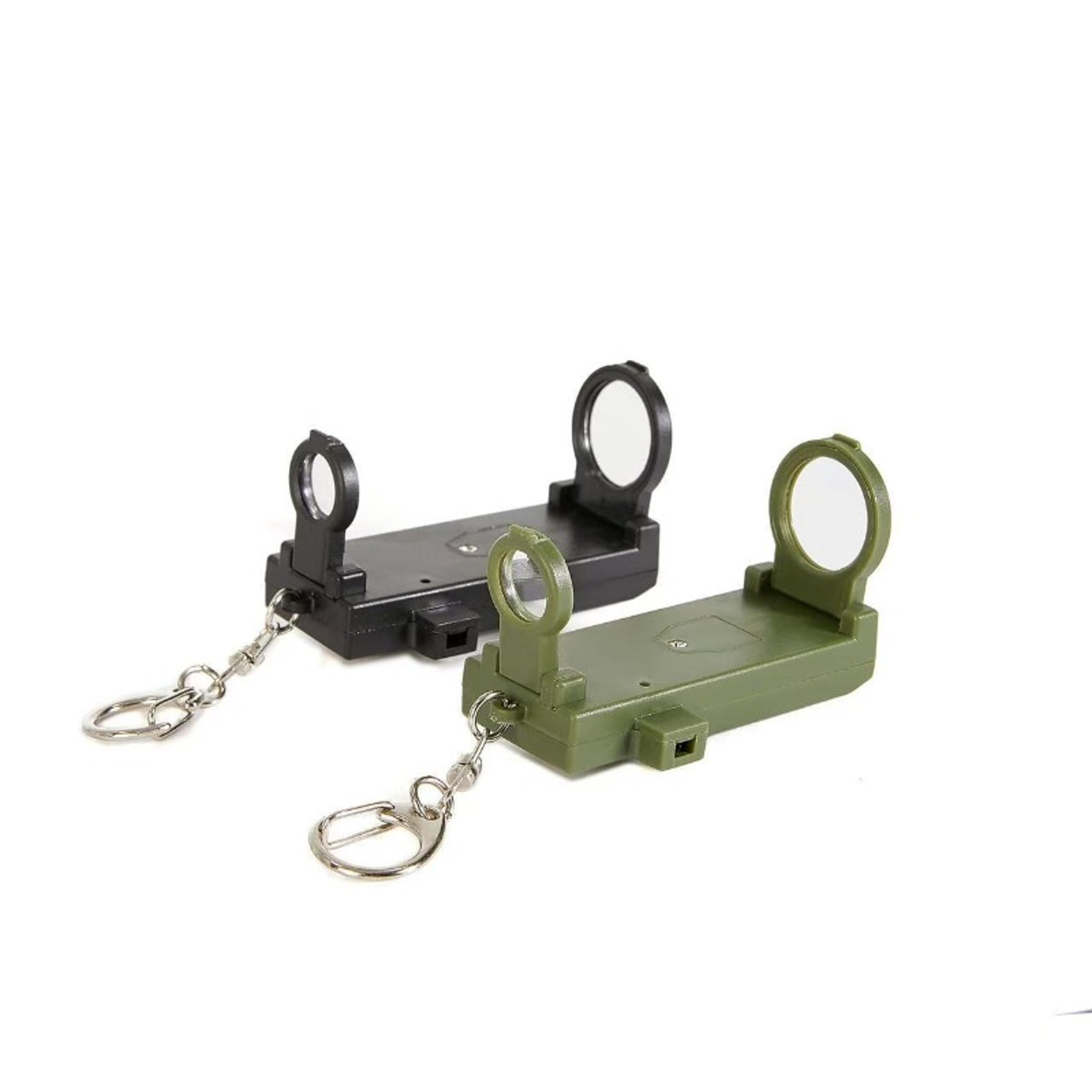 Outdoor Survival Whistle With Compass Light Emergency Multi Tool Keychain 2