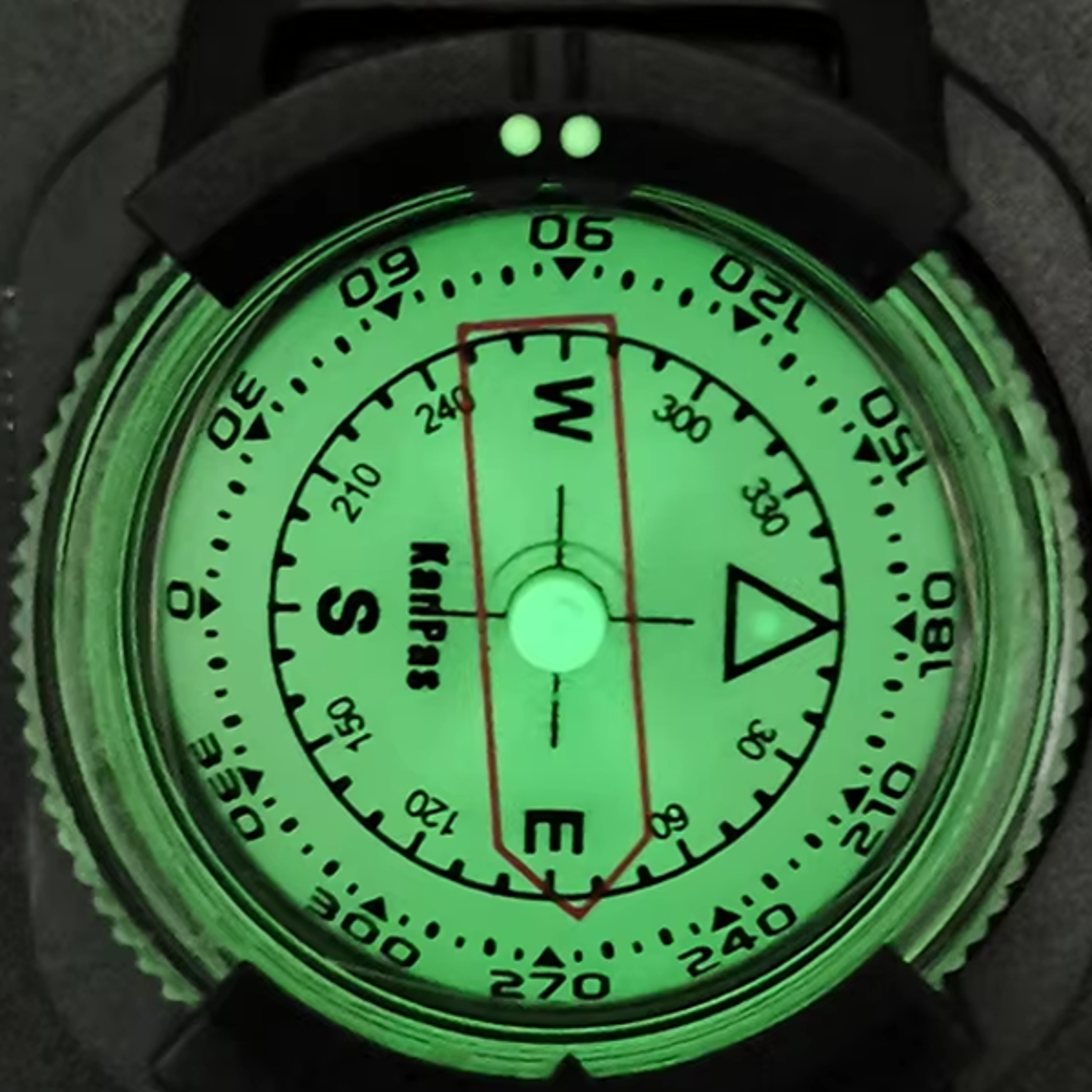 Outdoor Compass Professional 60M Or 197Ft Diving Compass Waterproof Navigator Digital Watch Scuba Co