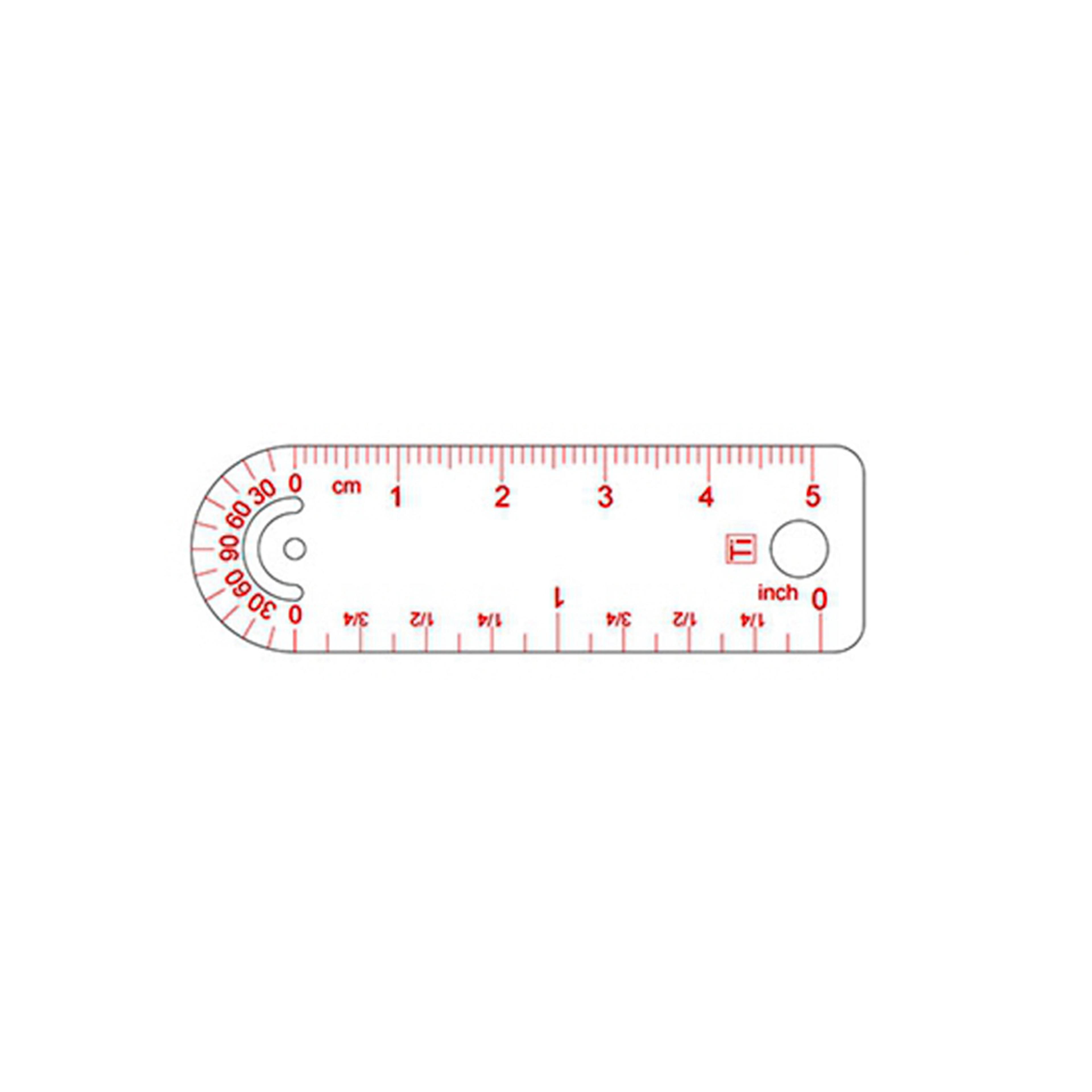 Titanium Keychain Ruler Compact EDC Measuring Tool For Outdoor And Everyday Use 3