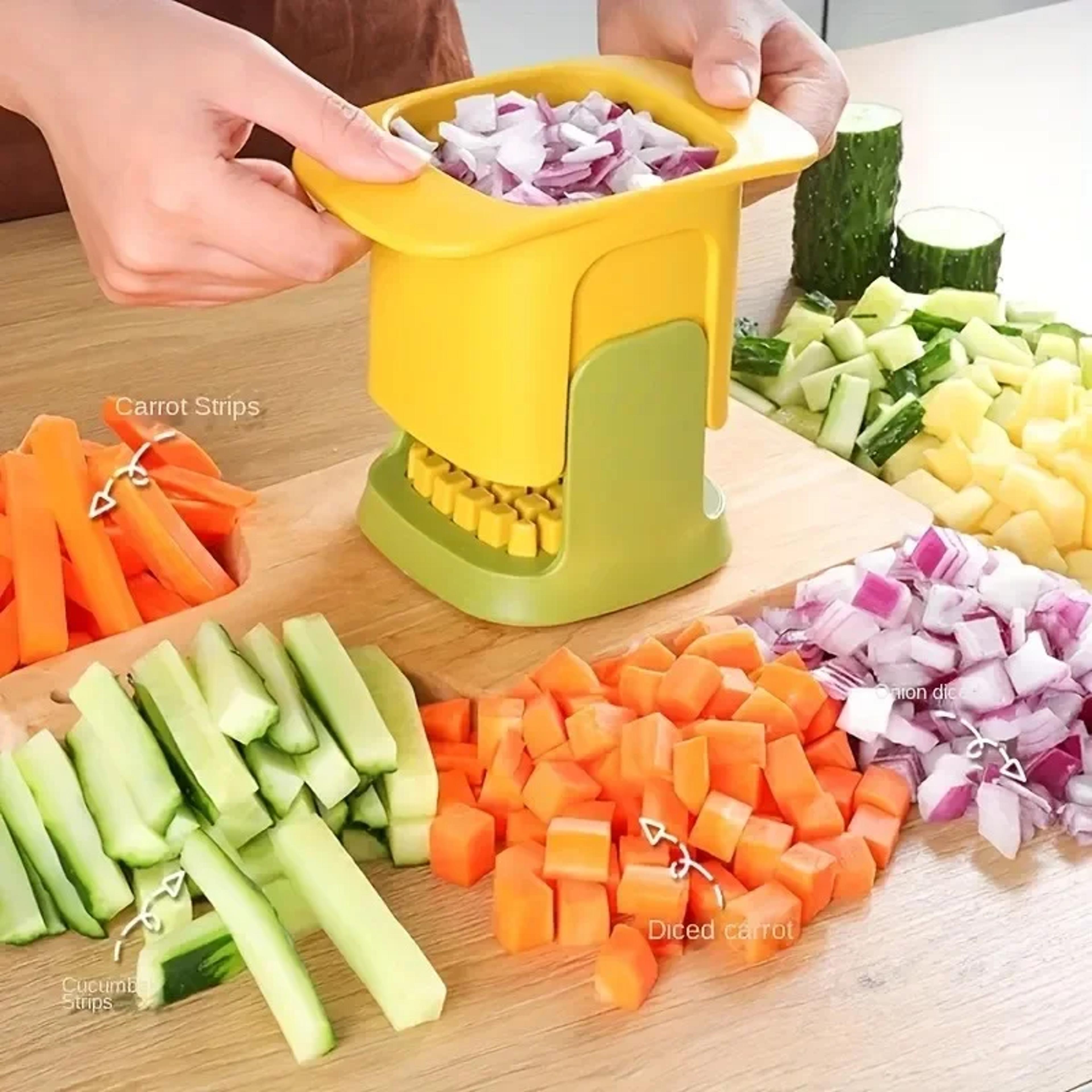 multifunctional vegetable chopper manual onion dicer french fries cutter