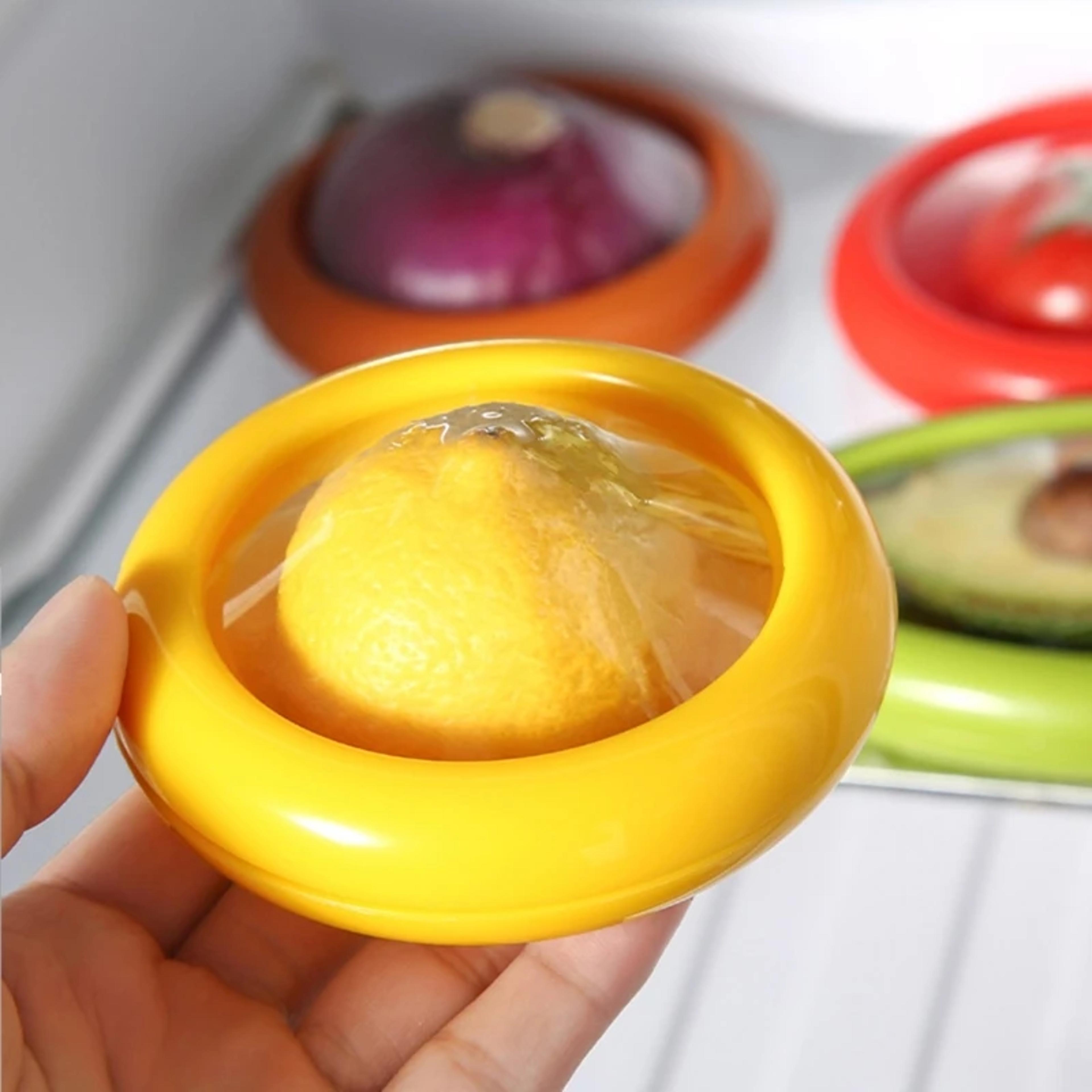 freshseal produce saver containers for avocado tomato lemon onion storage