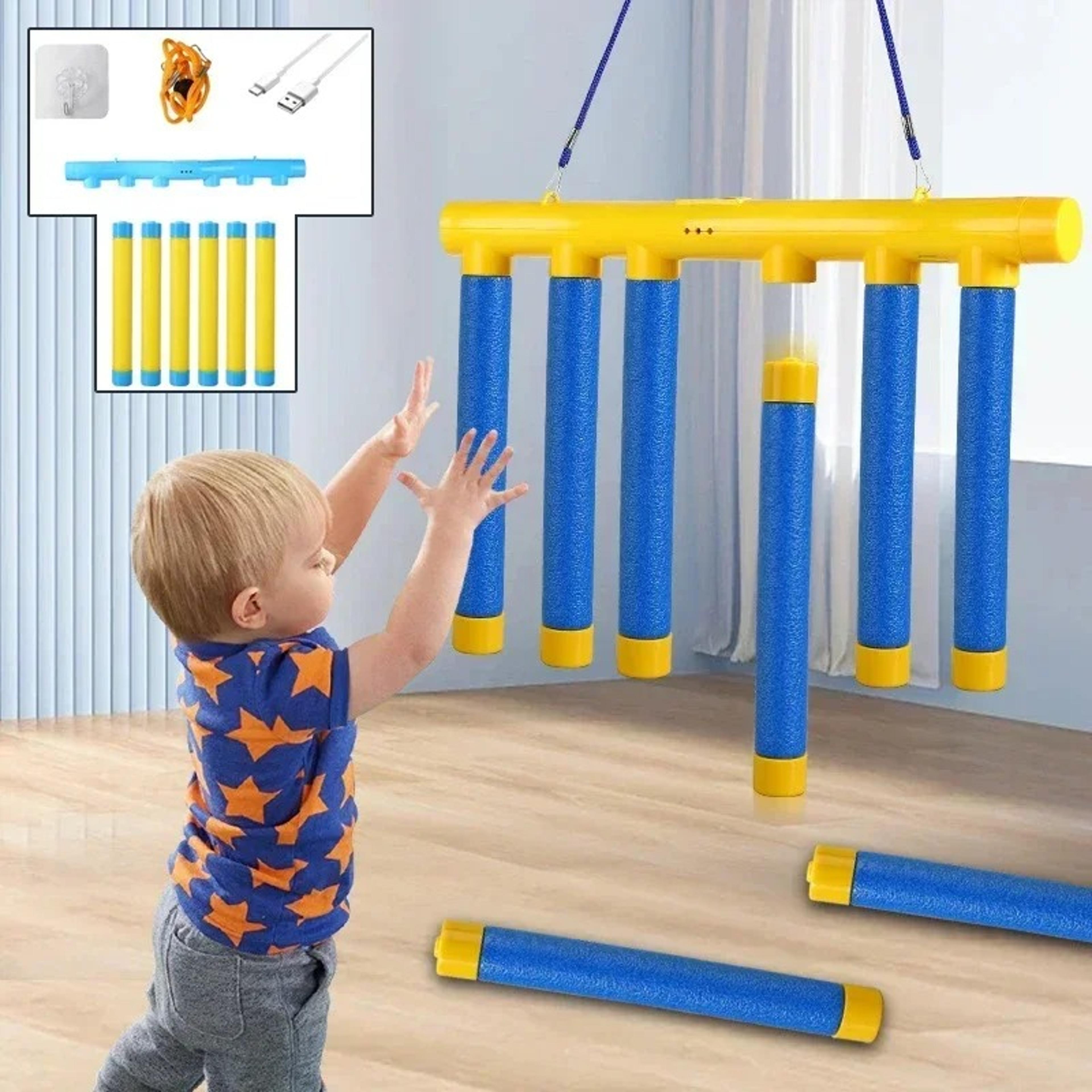 kids falling sticks game hand eye coordination reaction training toy for family play