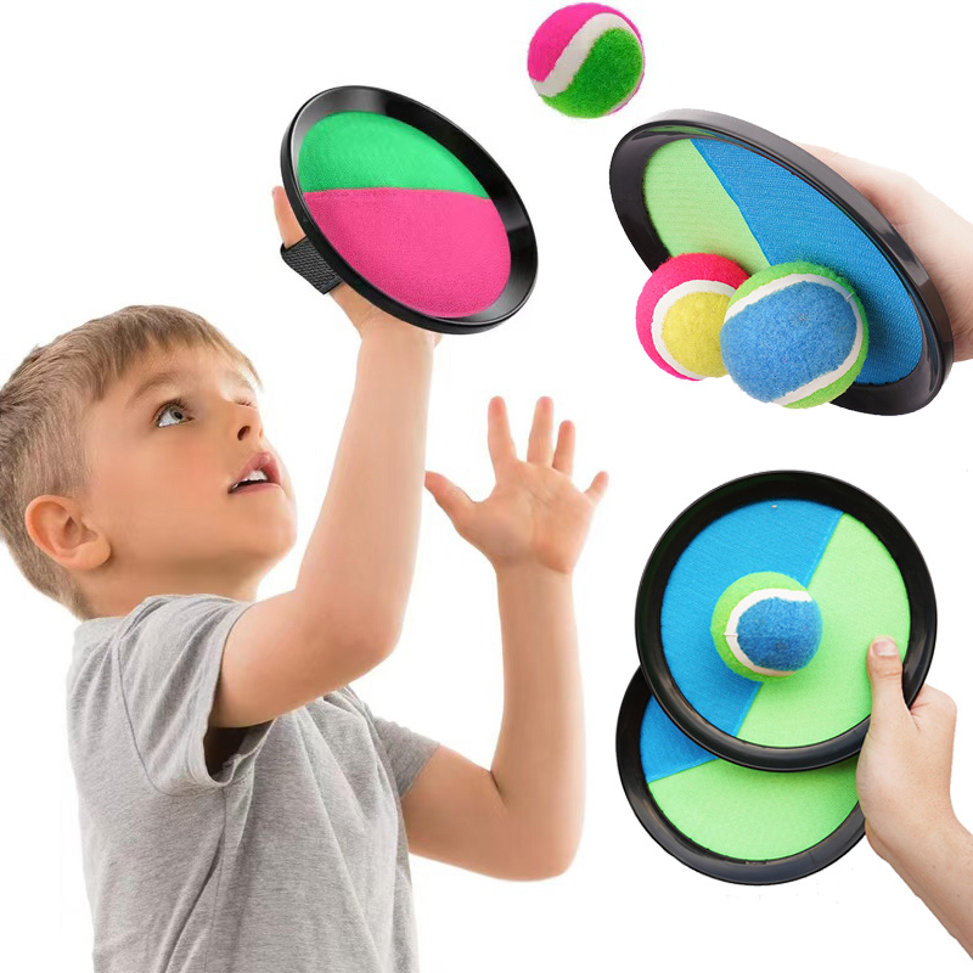 kids sticky catch ball set outdoor throw and catch game for family play