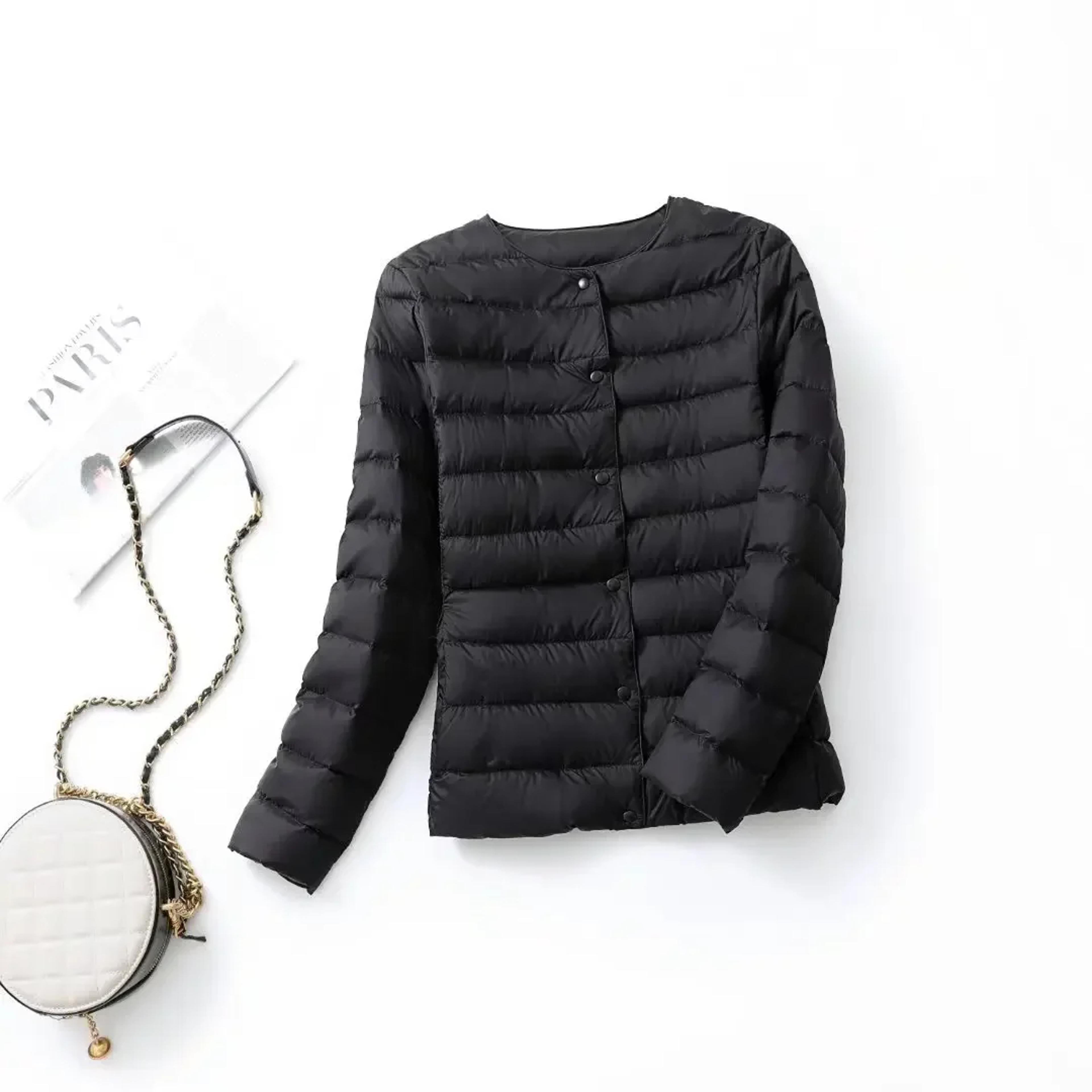 Lightweight Packable Down Jacket For Women Slim Fit White Duck Down Winter Coat 5