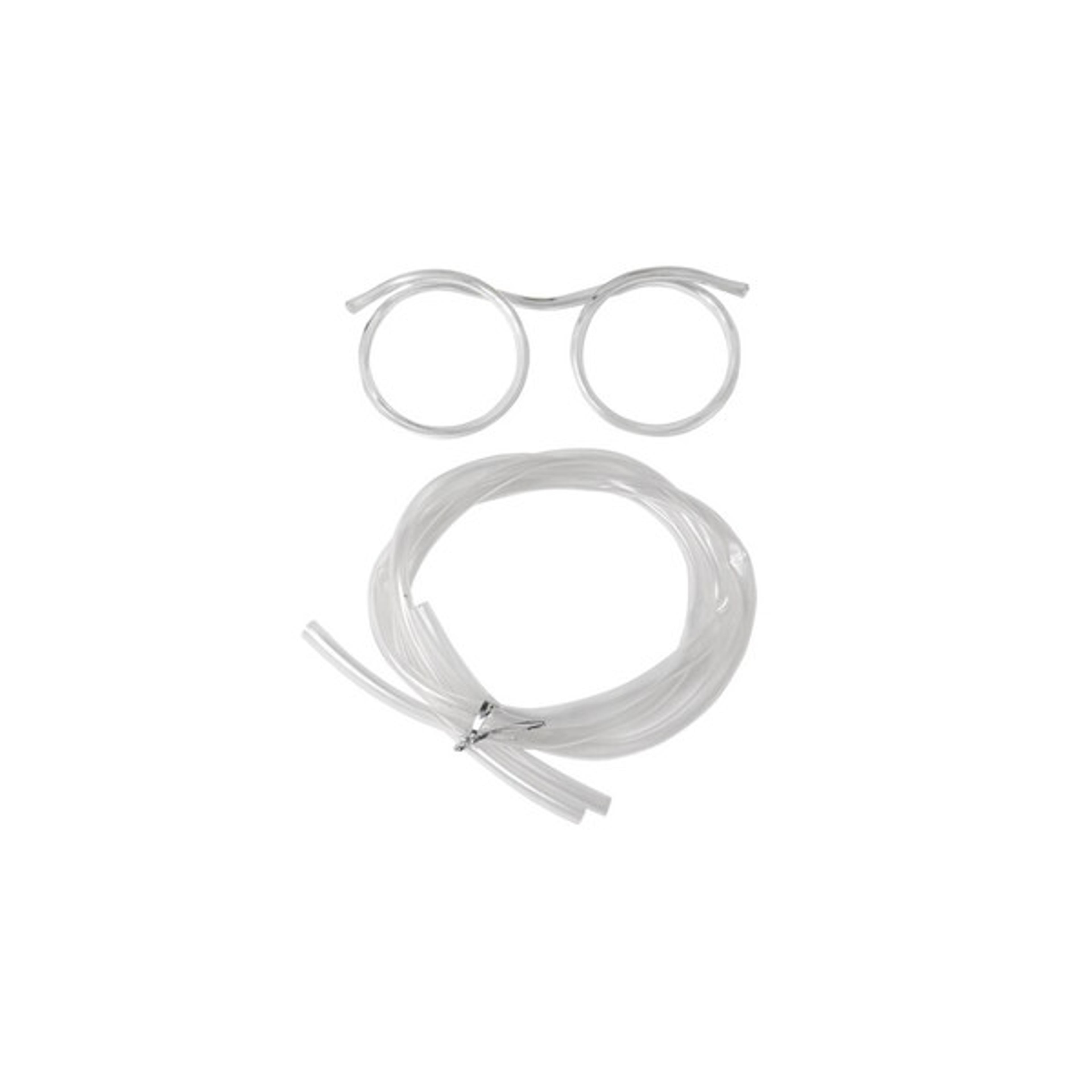 Funky 2-in-1 Drinking Straw Glasses Transparent