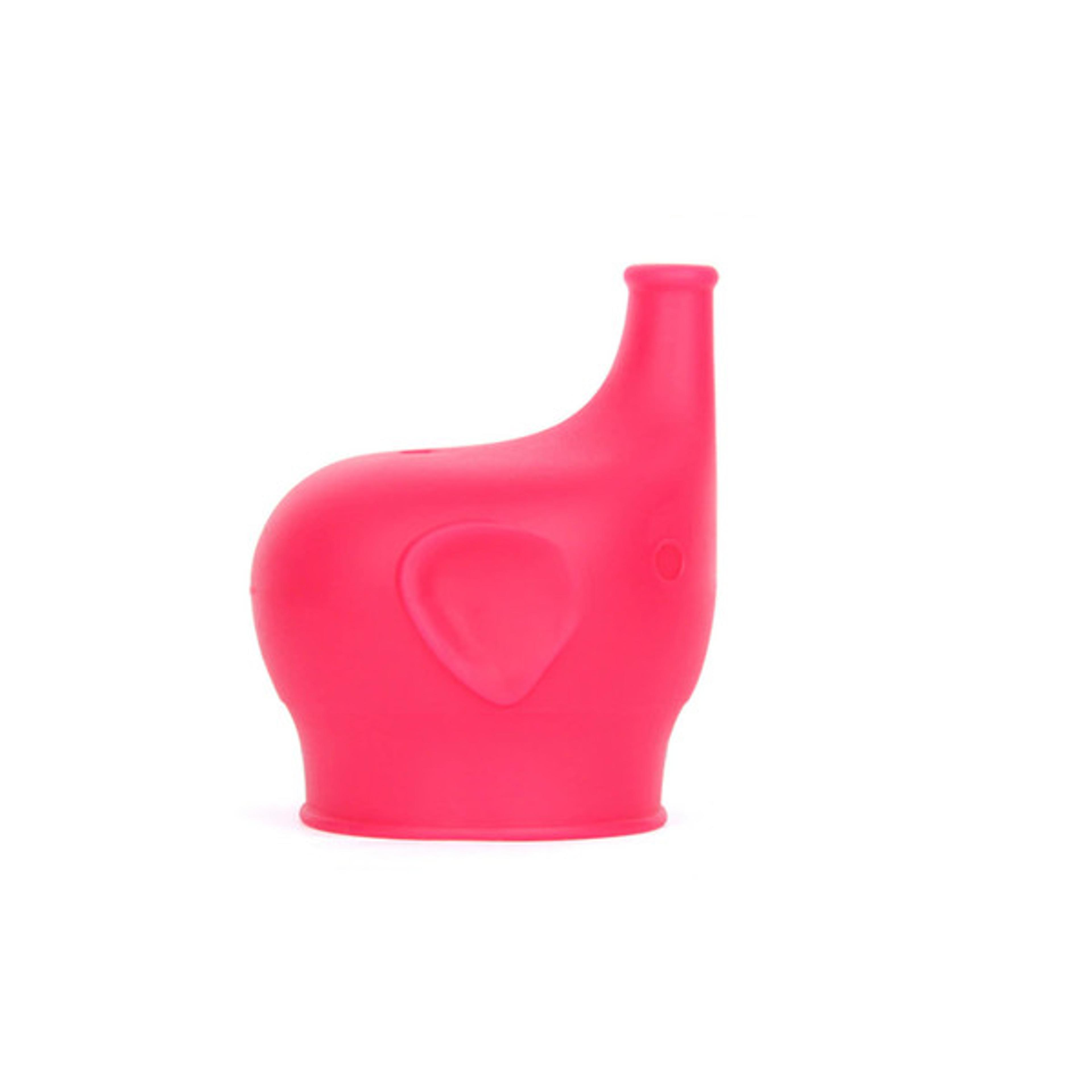 Spill-Proof Elephant Sippy Cup Lids Pink