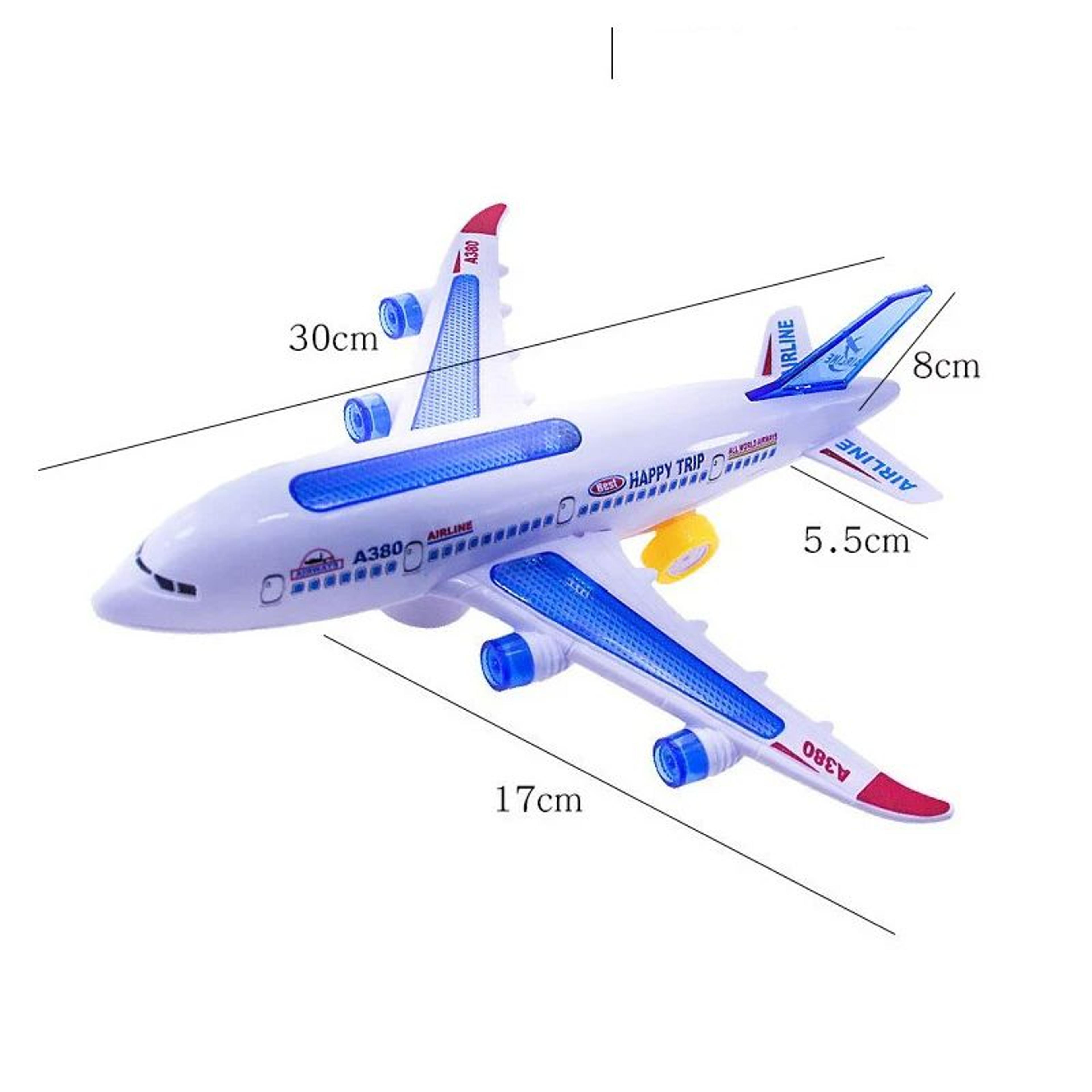 Electronic Aeroplane Toy With Music  Autopilot Flash Sound Automatic Rotation Plane  Educational Gi
