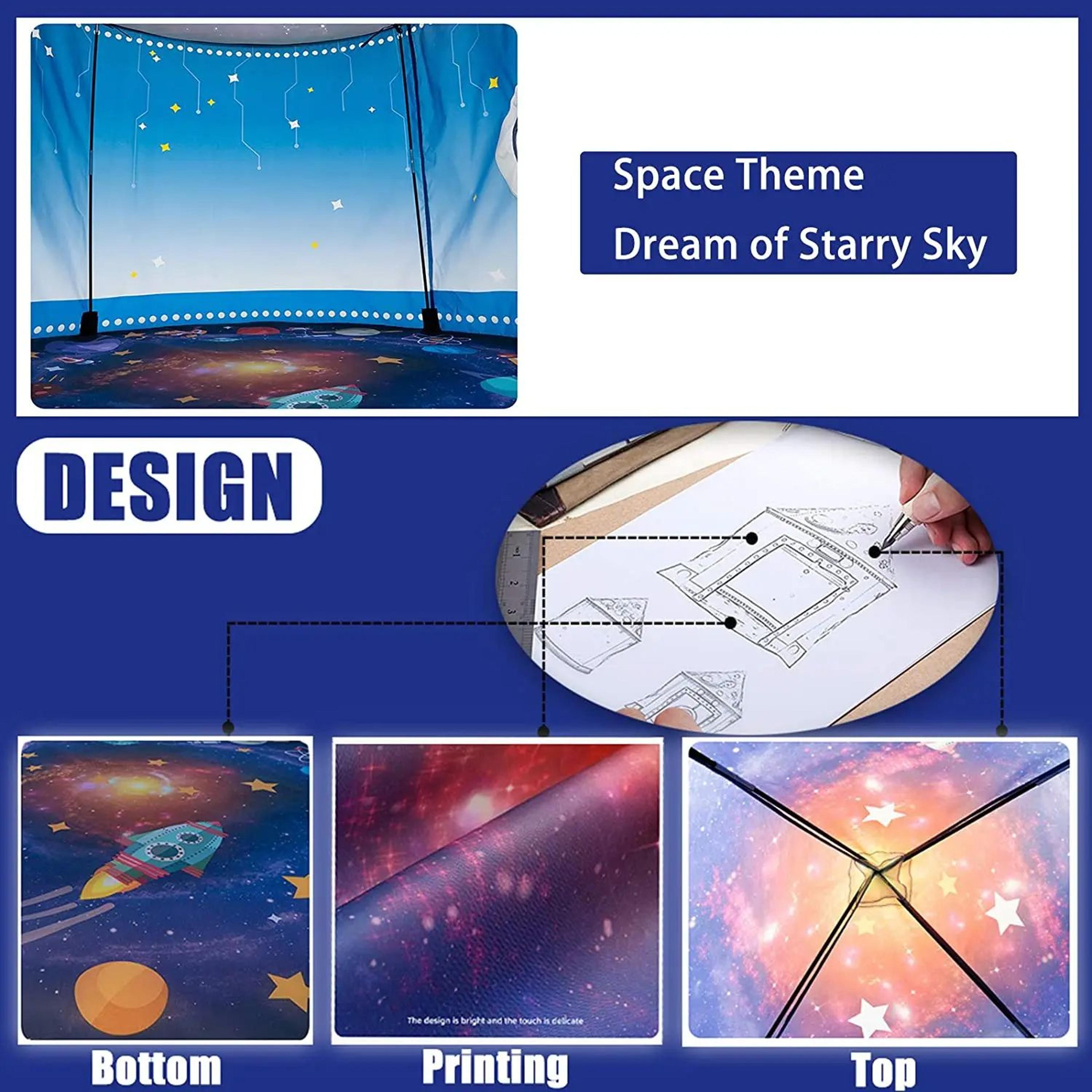 Rocket Ship Kids Tent Pop Up Playhouse Space Adventure For Children 2