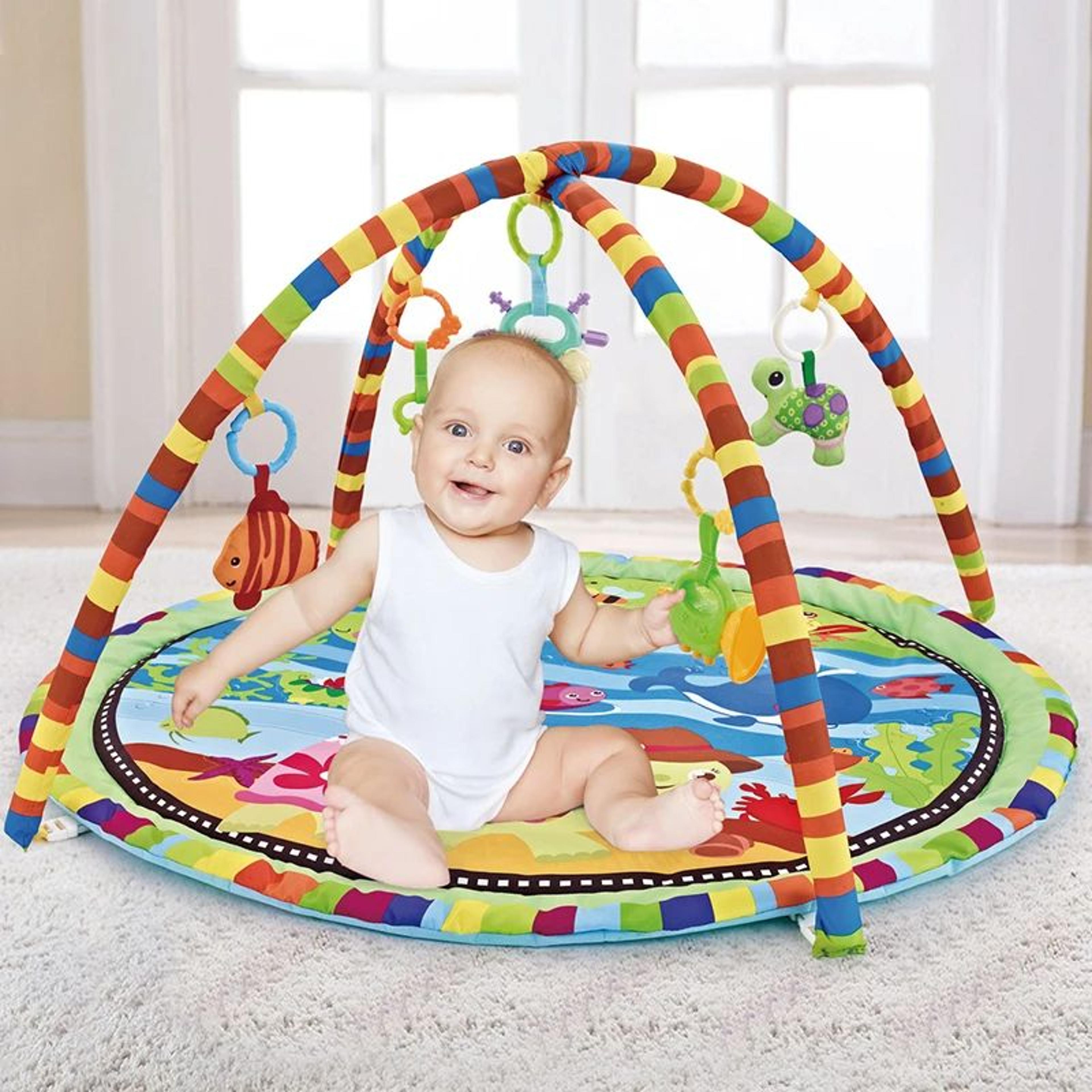 Educational Fitness Frame For Children Play Mat MultiPurpose Crawling Blanket  Baby Gym Toys 3