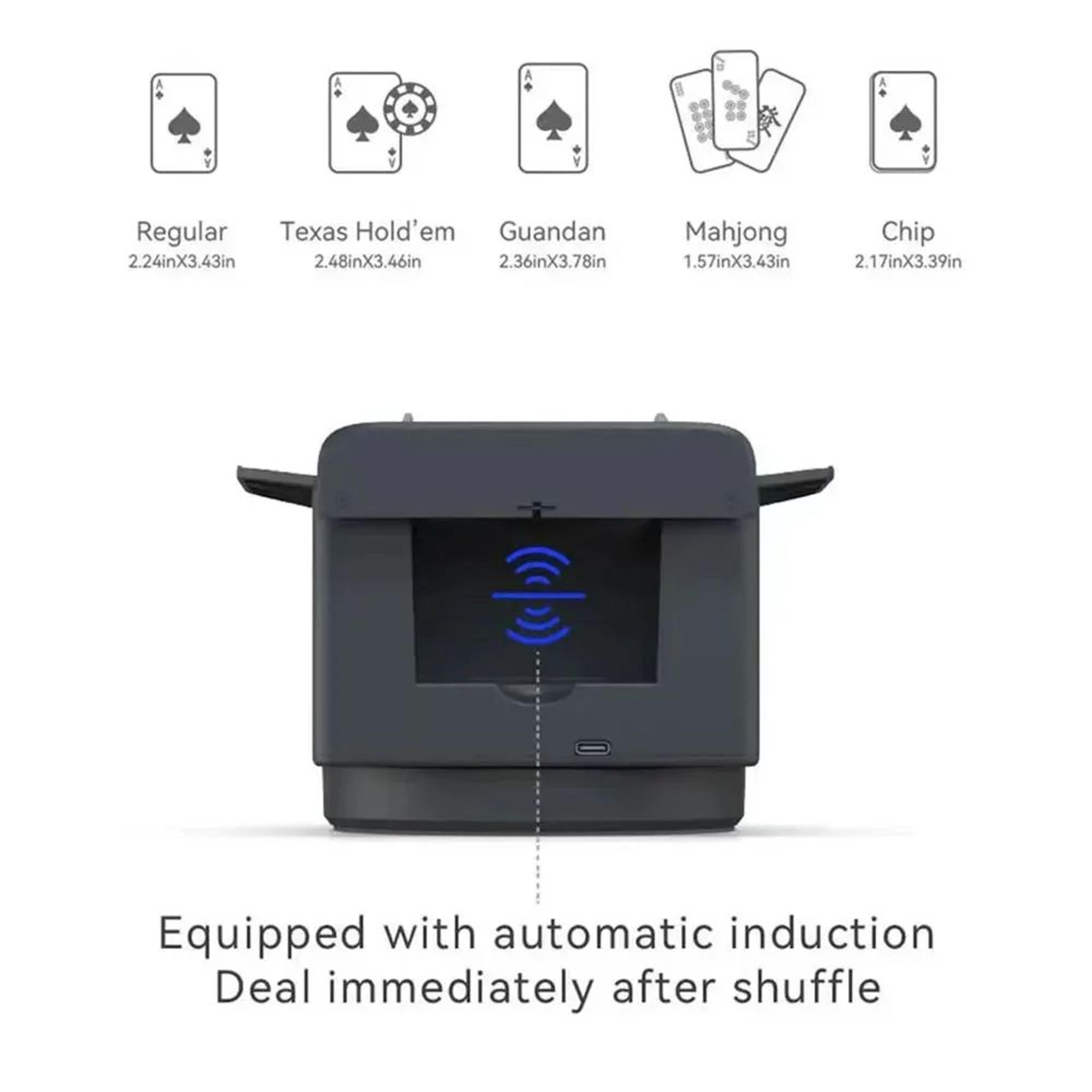 360 Rotating Automatic Card Shuffle  Dealer Machine 2in1 Playing Cards Shuffling  Dealing Tool For  4