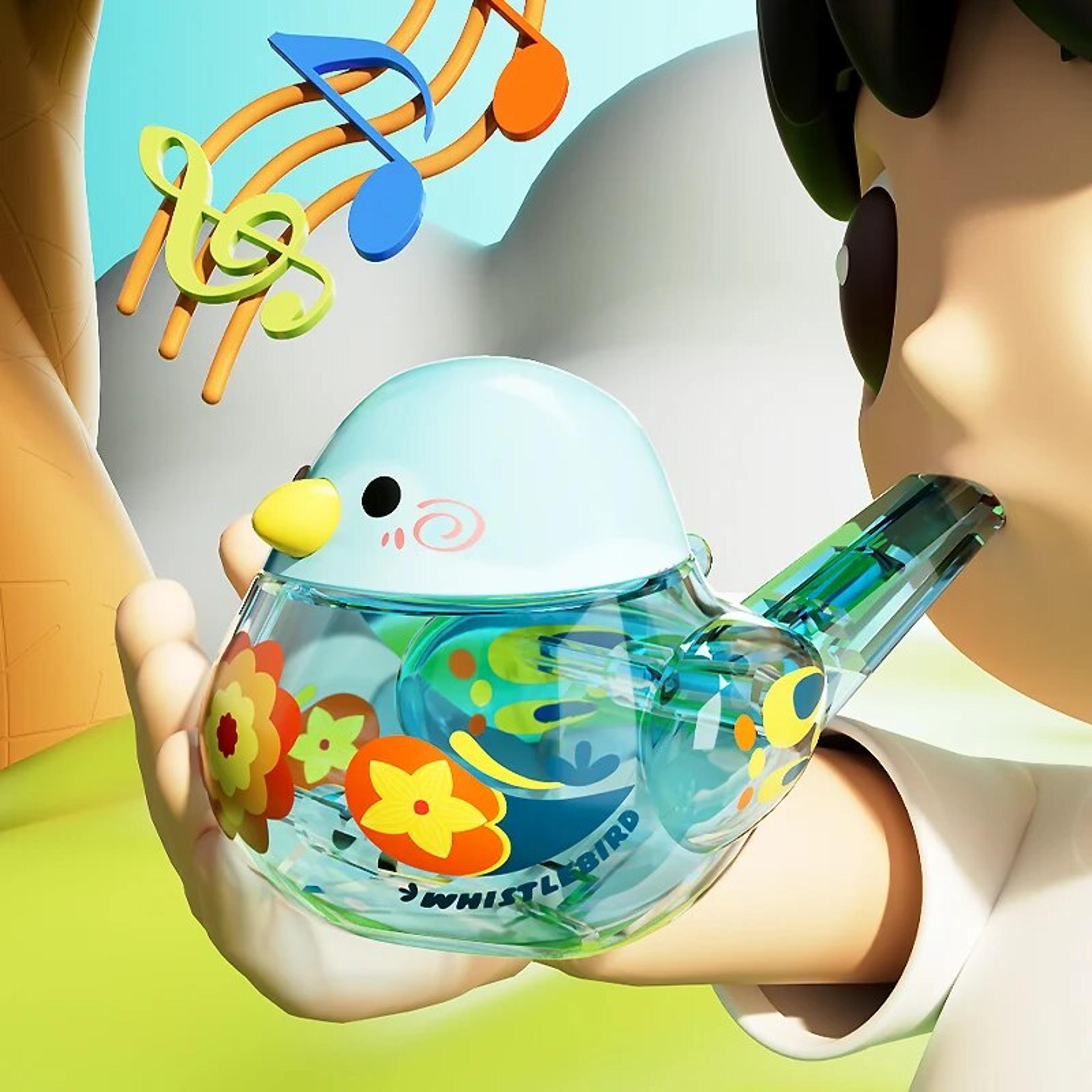 Water Bird Whistle Toy For Babies  KidsMusical Bird Call Whistle With Water Training Fun Infant  To 2