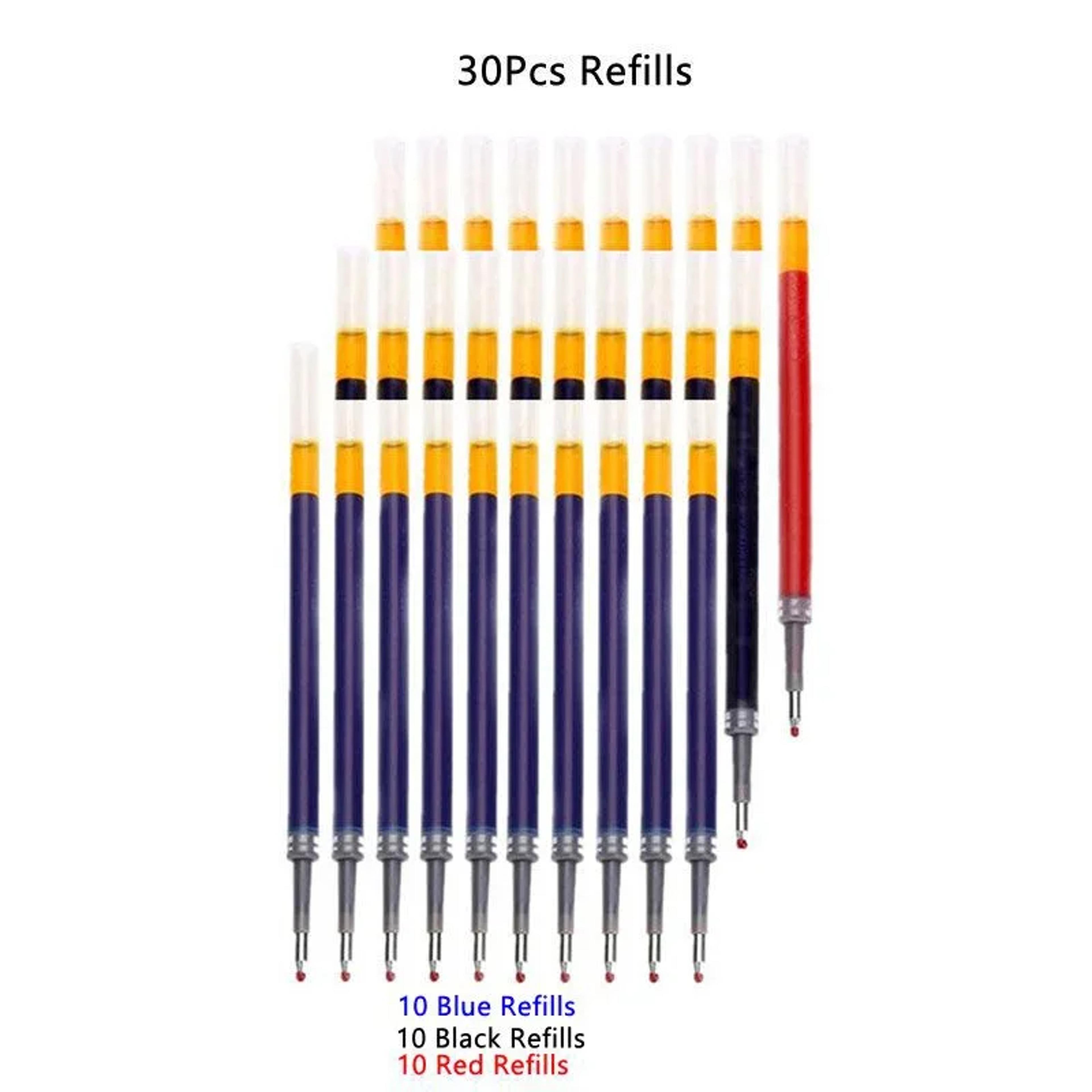 Retractable Gel Pens Set Smooth Black Red  Blue Ink Ballpoint Pens for Writing Office  School S