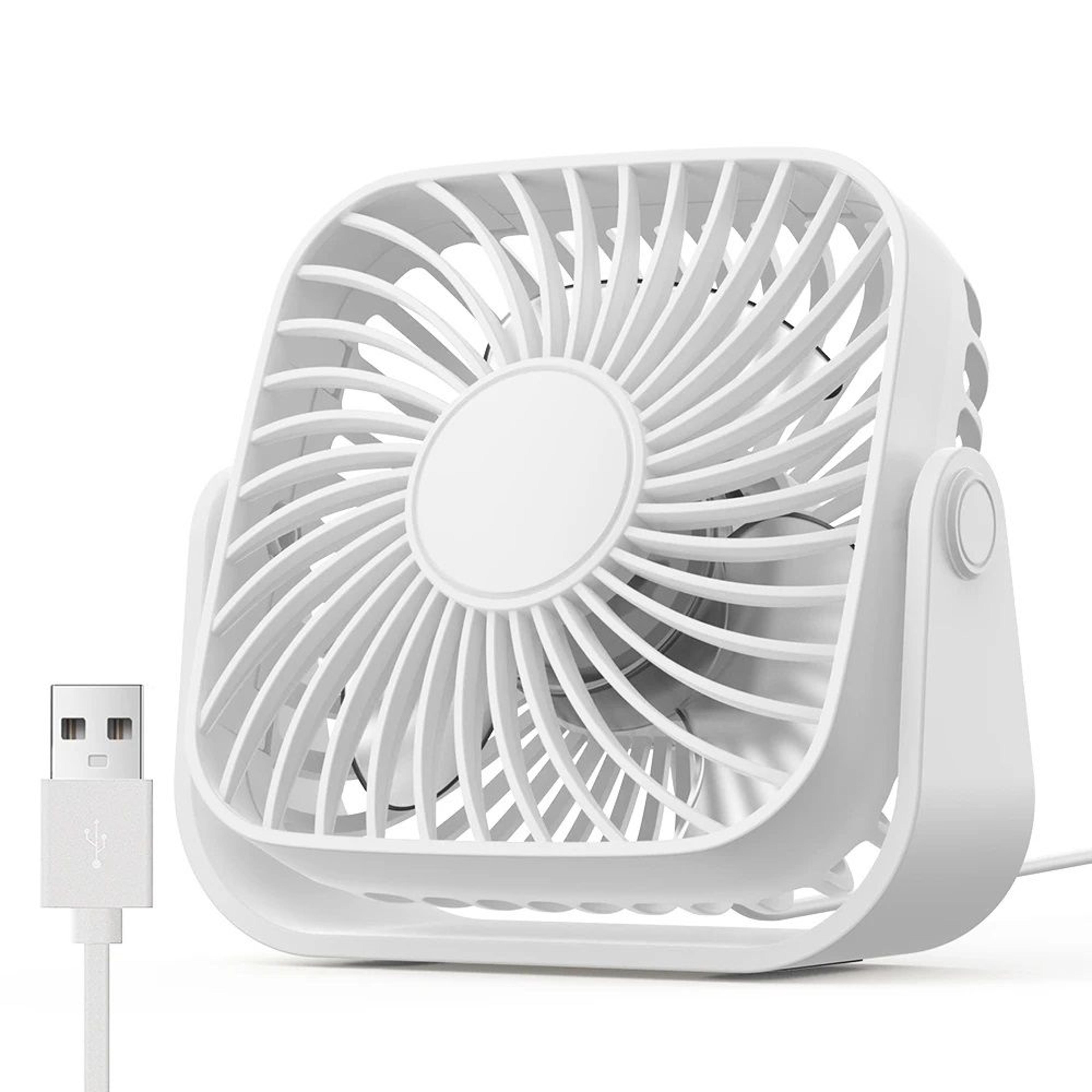 4Inch USB Mini Portable Fan For Camping  3Speed Quiet Desk Fan With 360Adjustment For Home Office   10