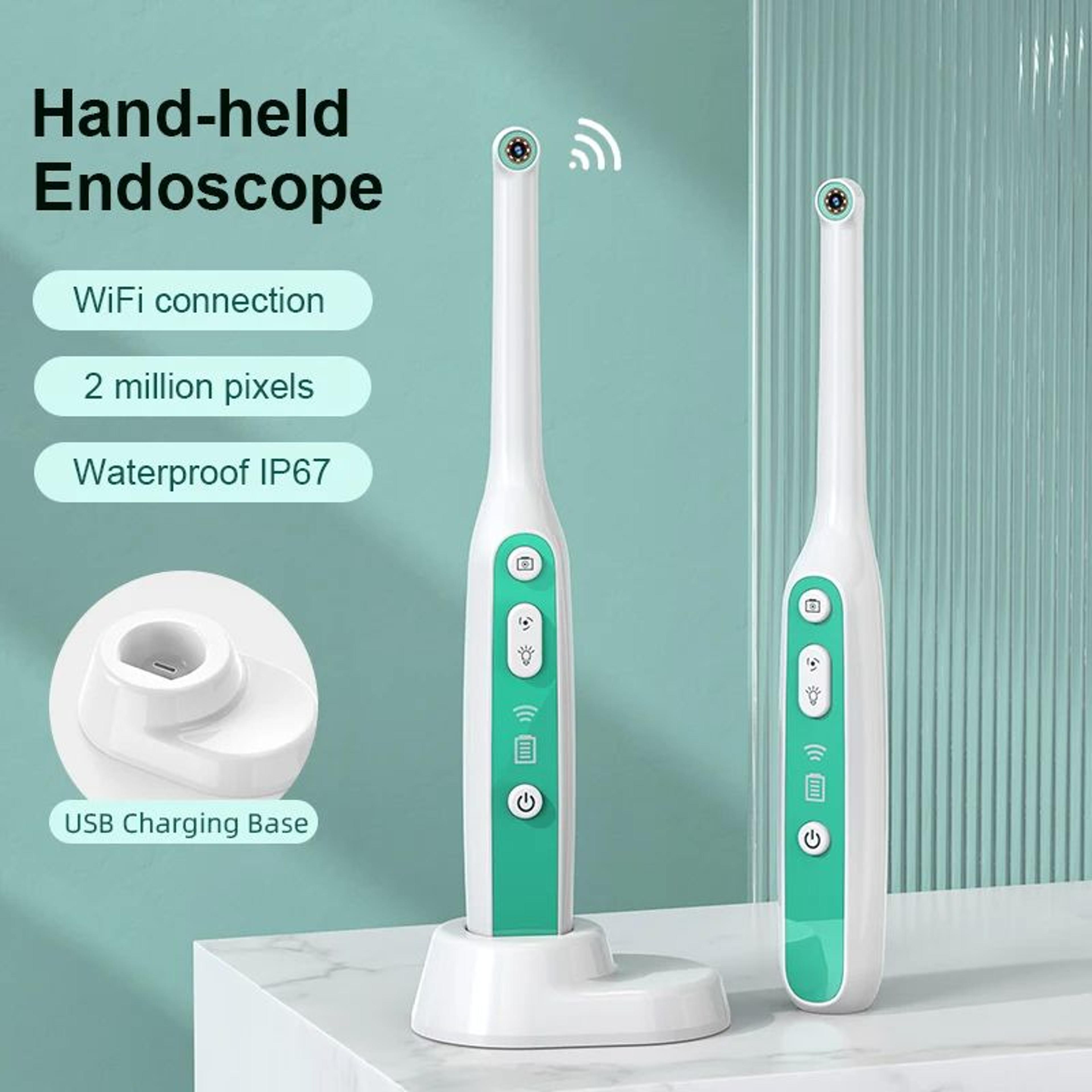 Visual Mouth Camera  2MP WiFi Intraoral Endoscope 1440P HD IP67 Waterproof Dental Inspection Tool F 2