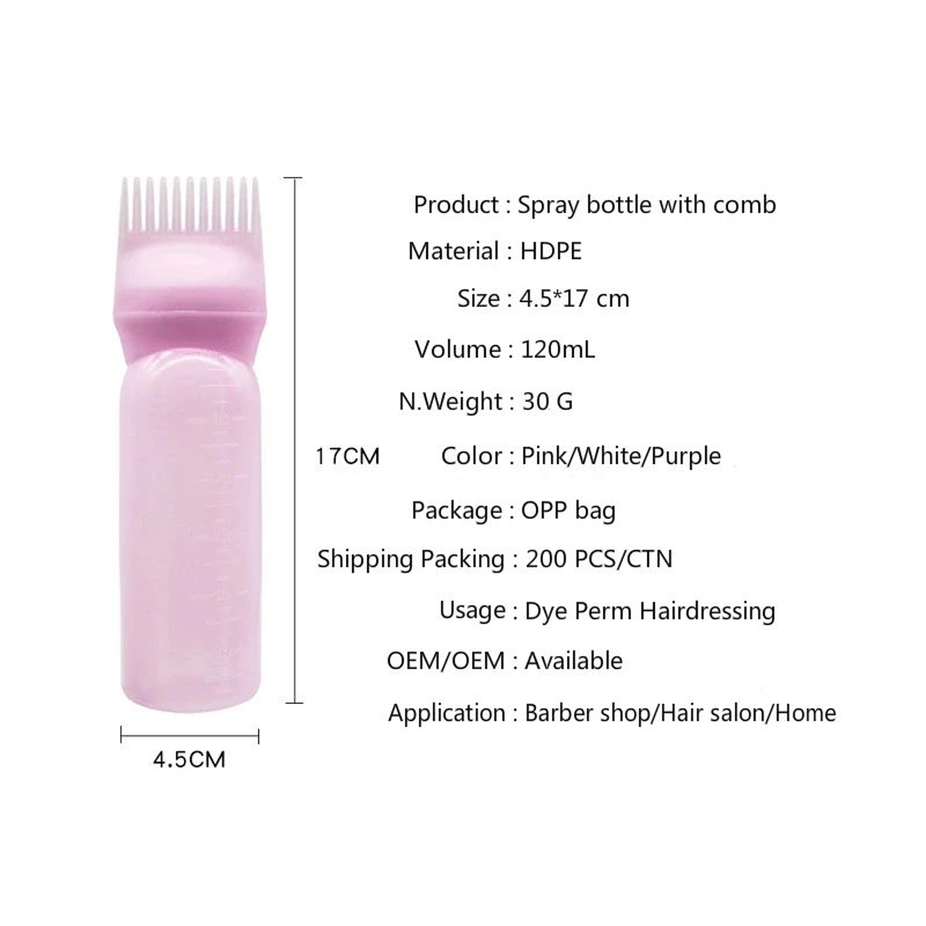 Professional Salon Hair Oil Applicator Bottle Color Hairdressing Dyeing Comb Bottles For Barbershop 2