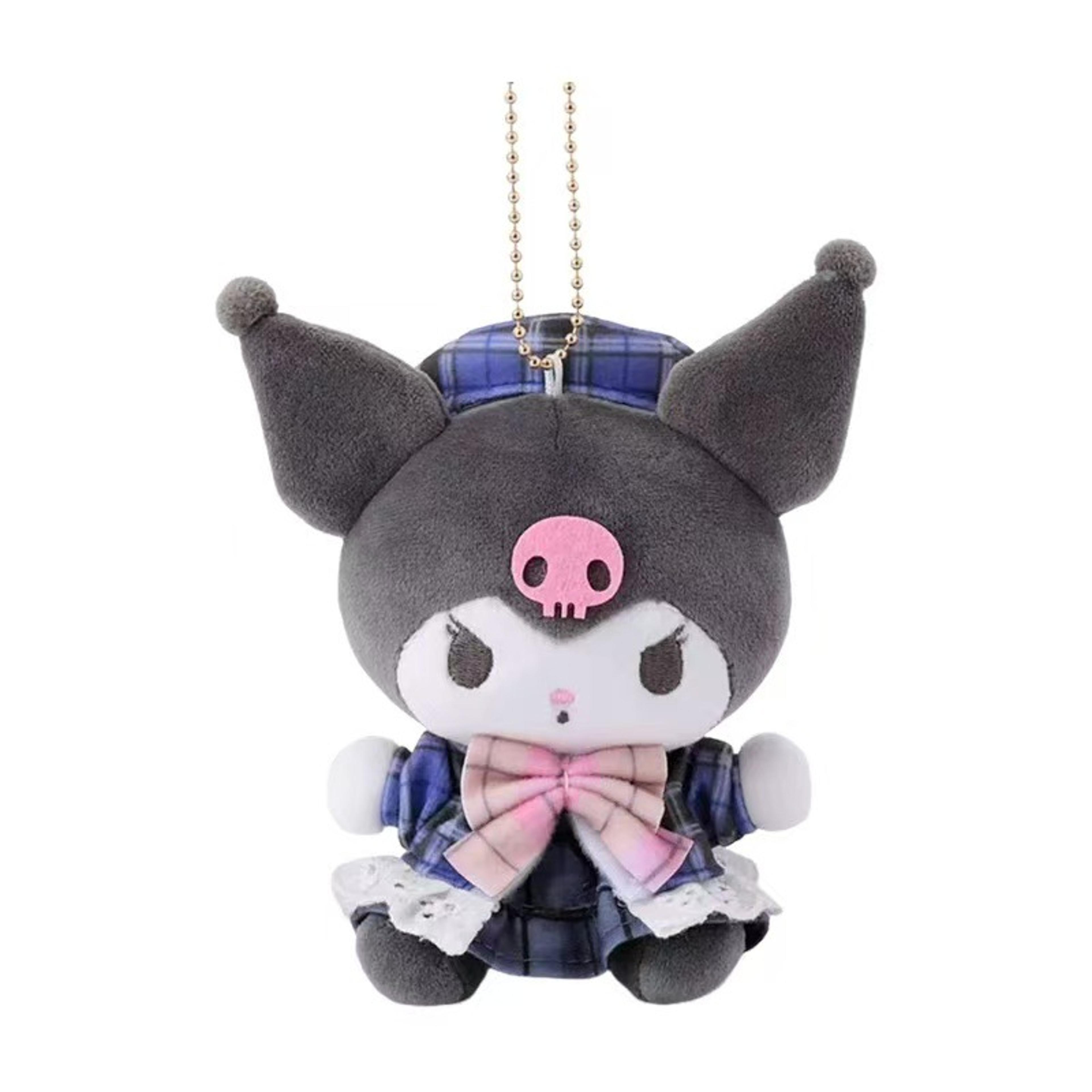 Kawaii Hello Kitty Kuromi Plush Keychain Sanrioed Cute Doll Pendant For Bags Kids Car Gifts  Christ 7