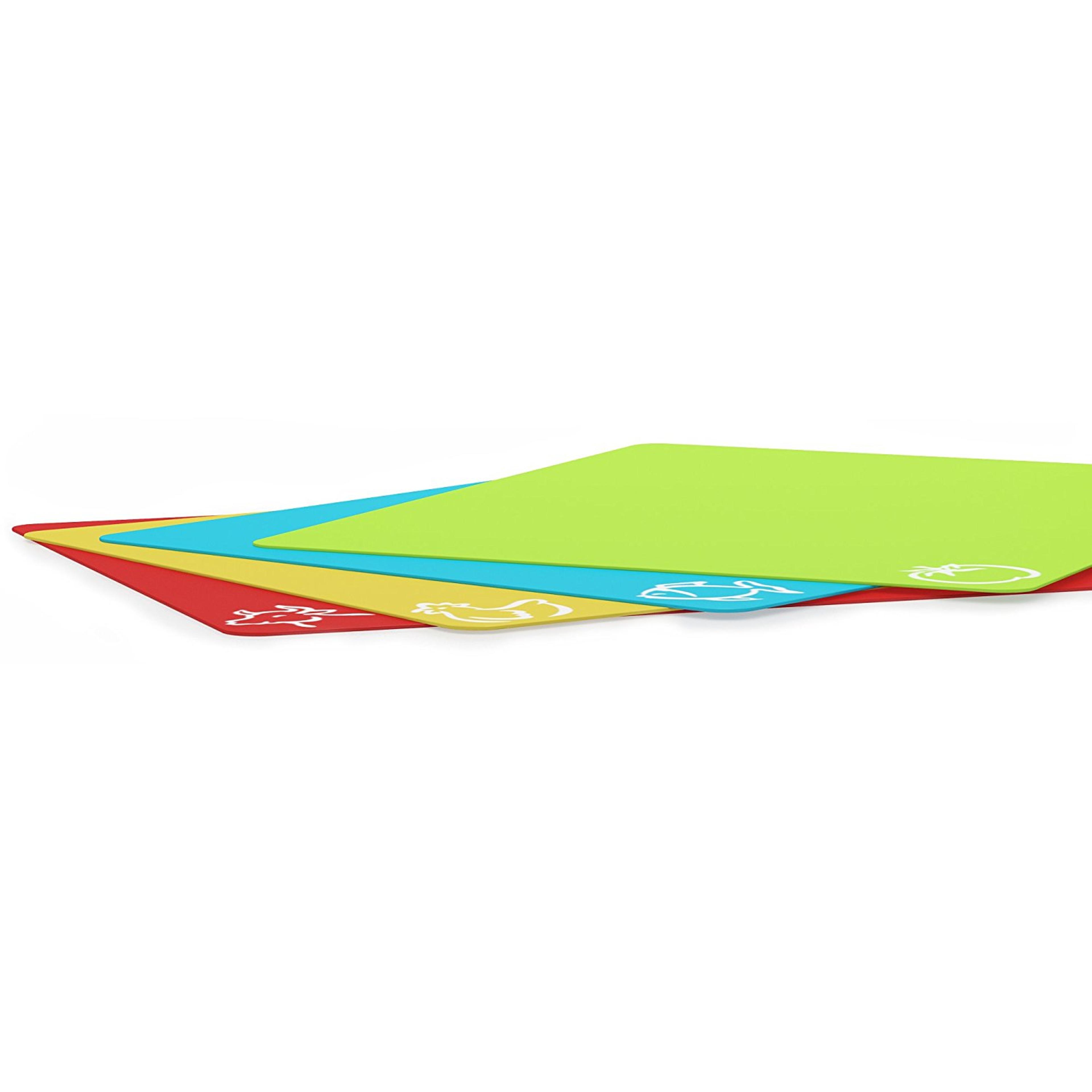 Flexible Nonslip Chopping Block Cutting Mats Kitchen Tools With Food Icons Plastic Cutting Board Se 3