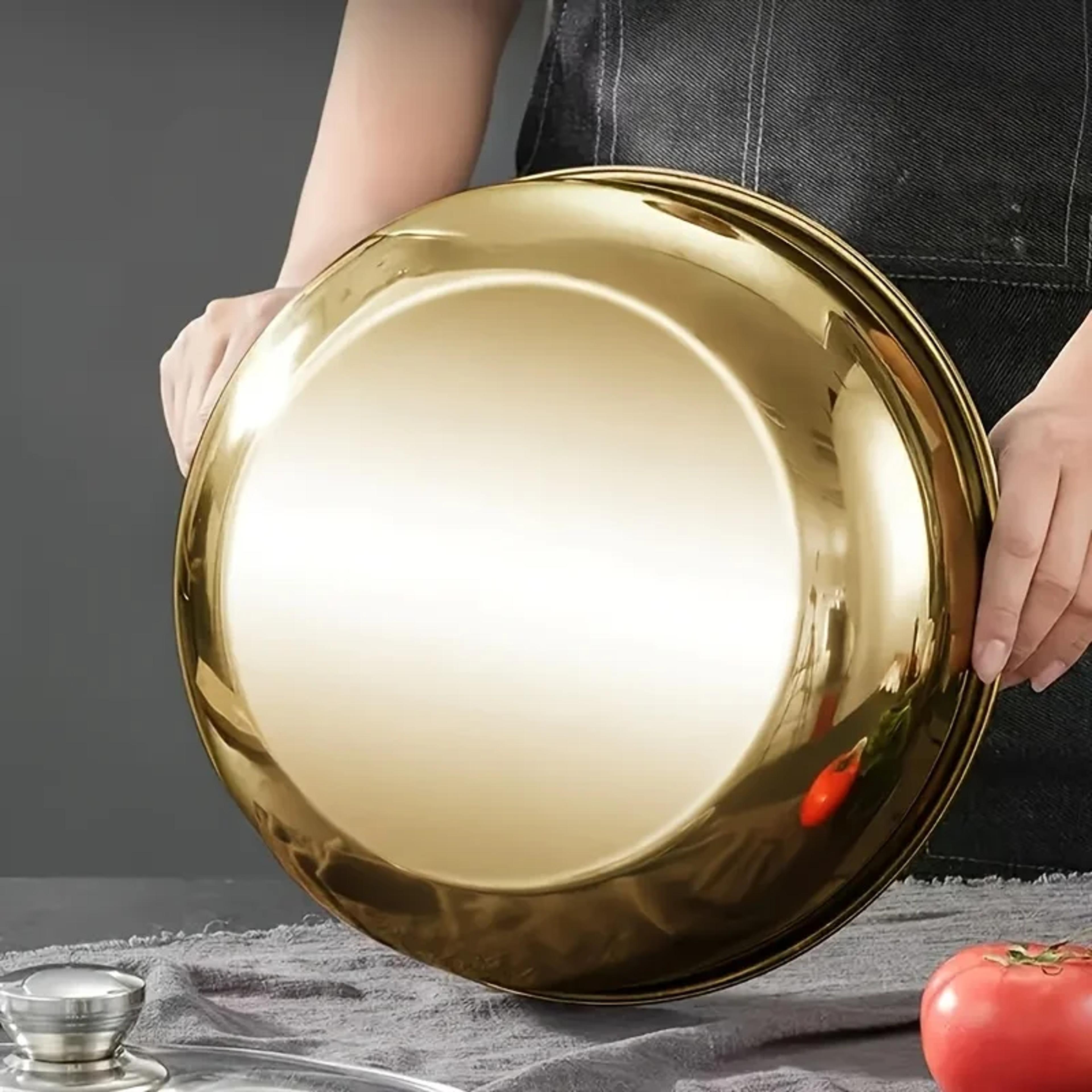 Large Stainless Steel Mixing Bowl Heavy Duty For Kneading Dough Washing Vegetables And Preparing Sa 2