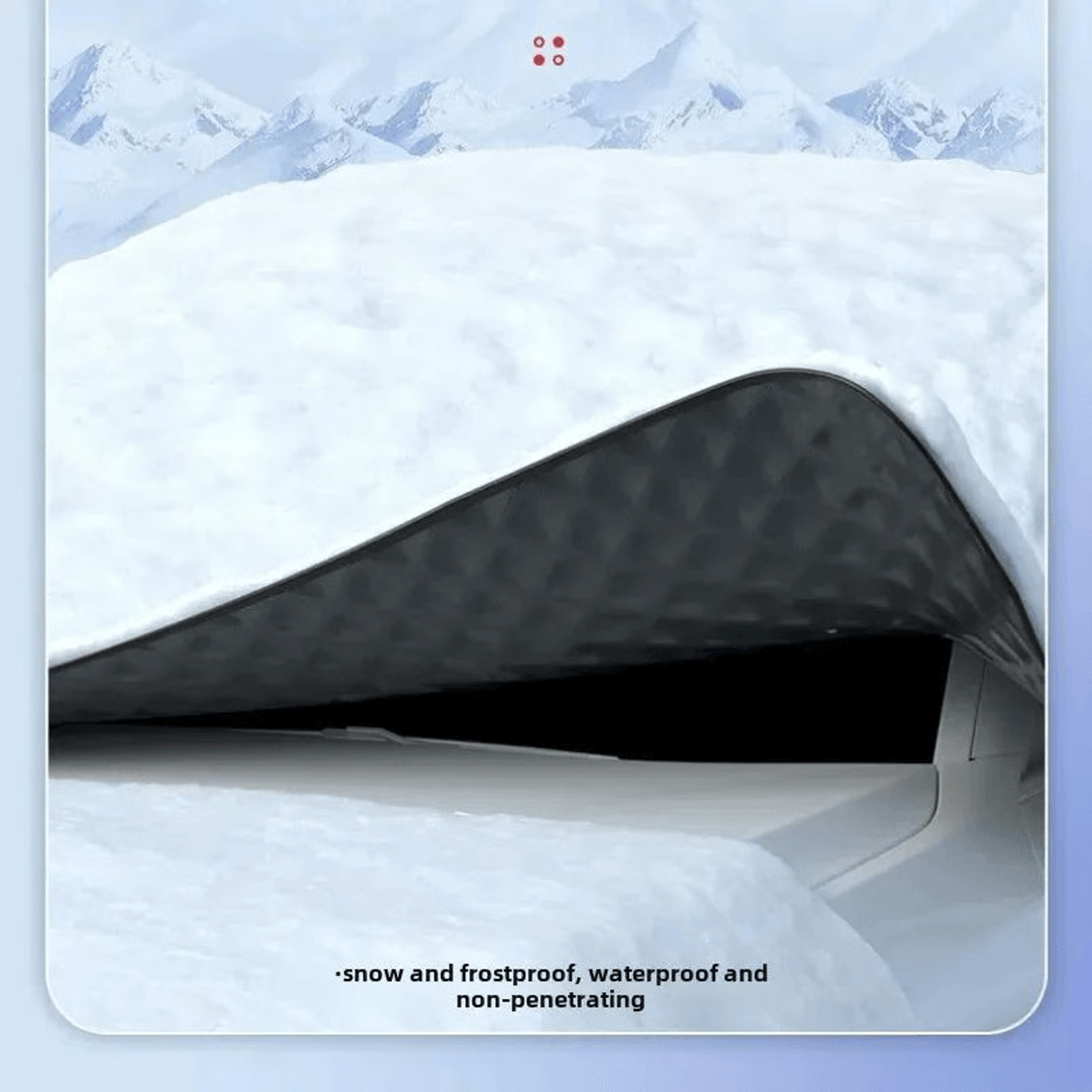windshield protector for snow frost and ice