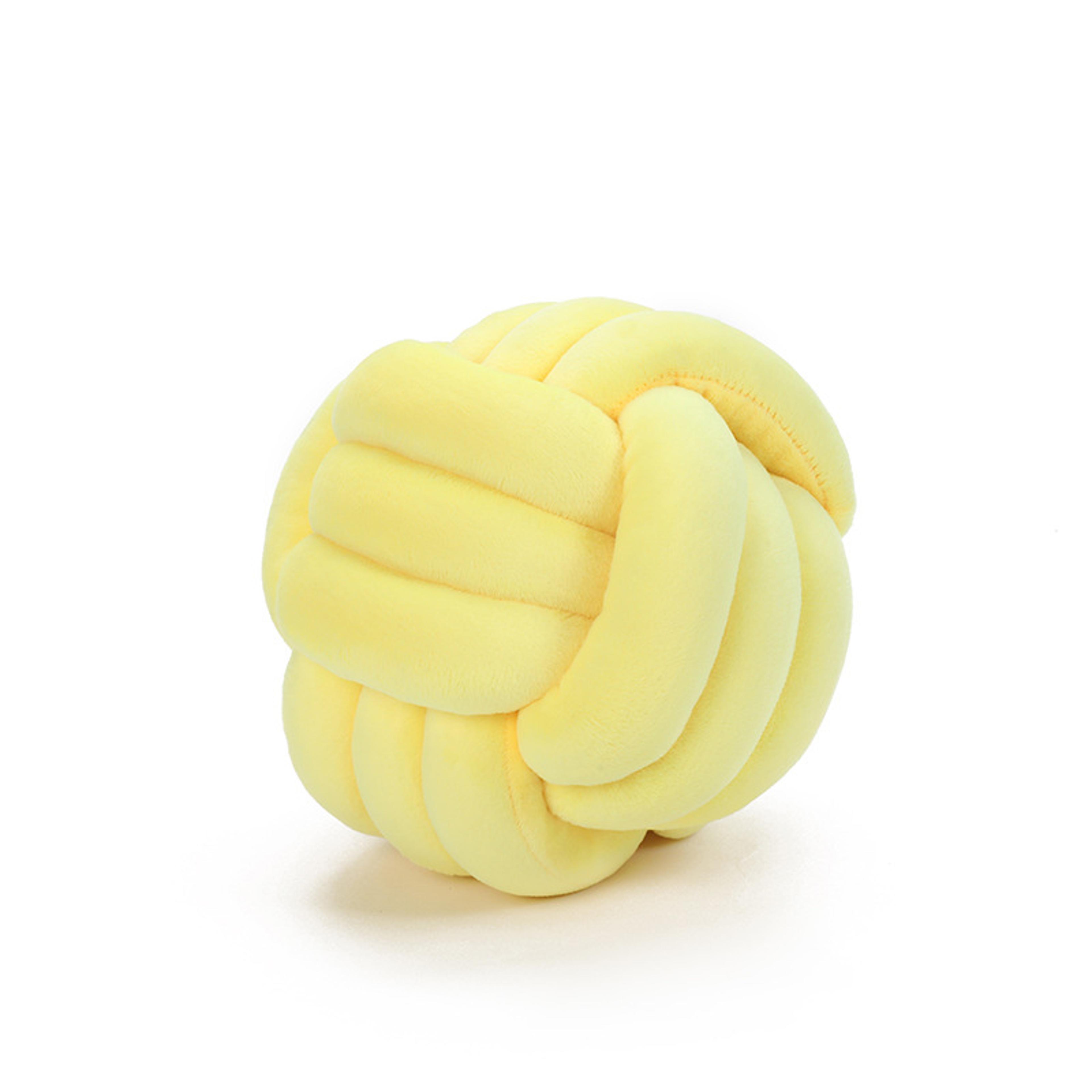 Luxury Glossy Accent Pillow With Tassel Details Braided Cord Knot Ball Cushion For Sofa Bohemian St 15