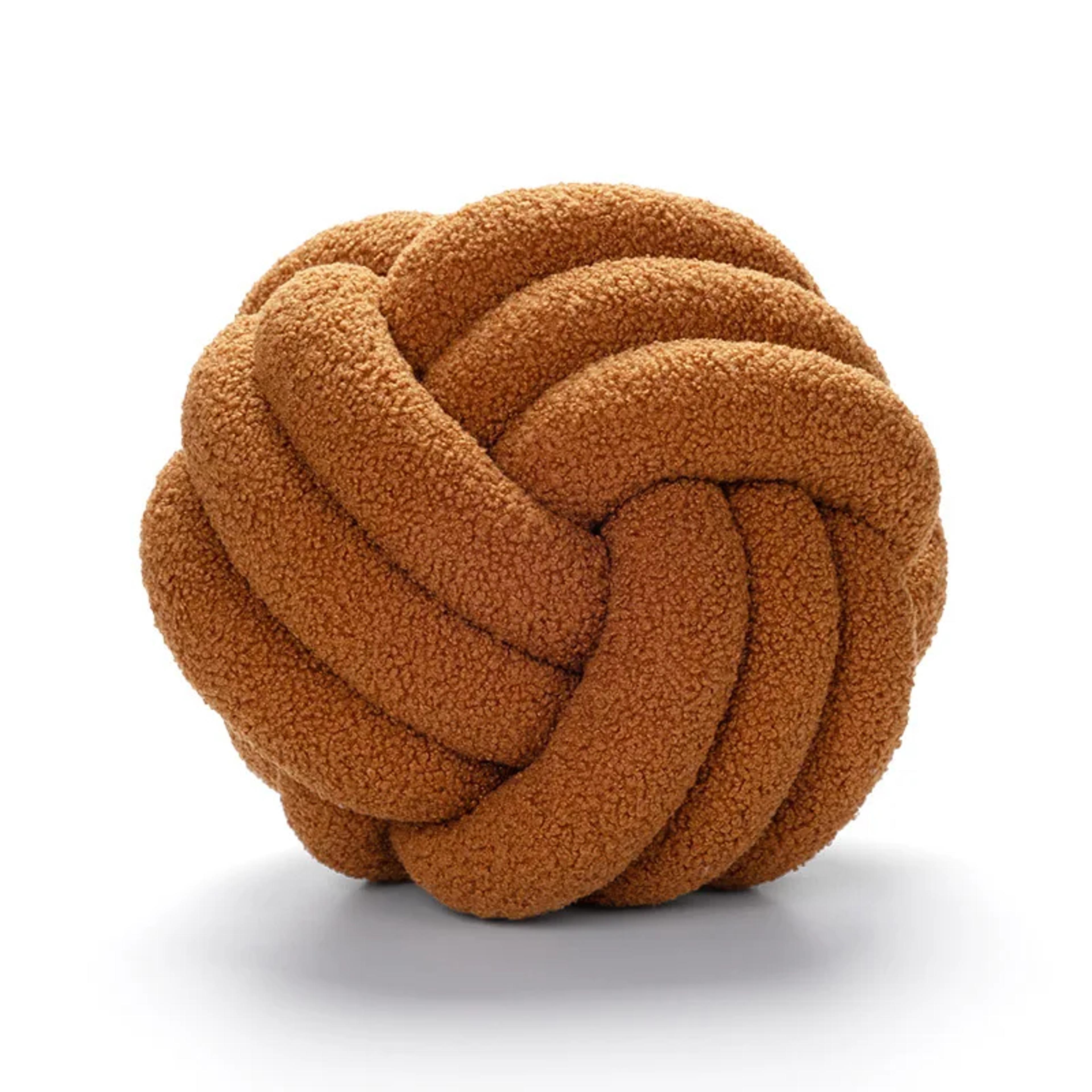 Knotted Ball Decorative Cushion High End Throw Pillow For Living Room Lamb Fleece Sofa Bed Decor 5