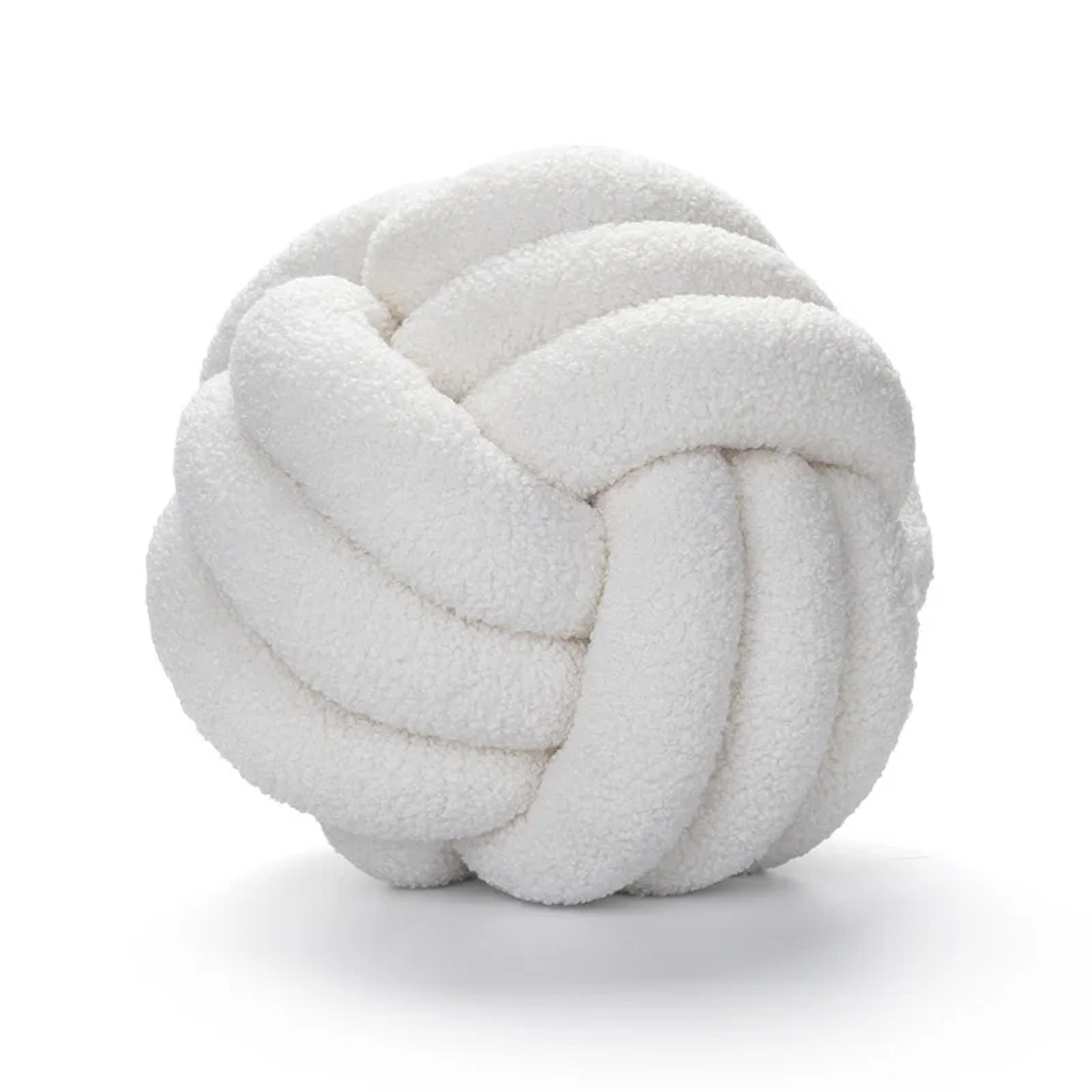 Knotted Ball Decorative Cushion High End Throw Pillow For Living Room Lamb Fleece Sofa Bed Decor 6