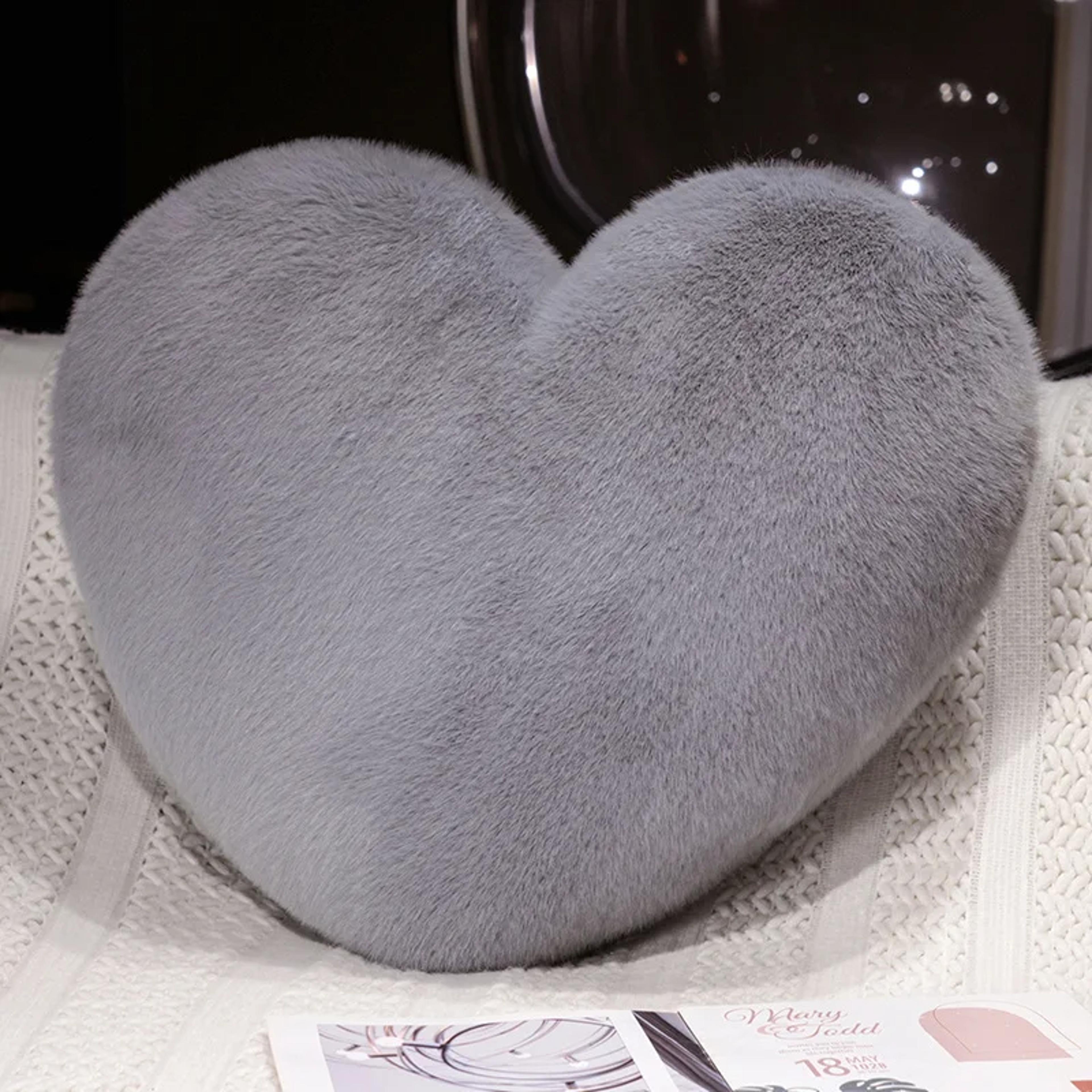 Heartshaped Cushion In Nordic Style Soft Throw Pillow Solid Color Pink White Black Ideal For Sofa O 2