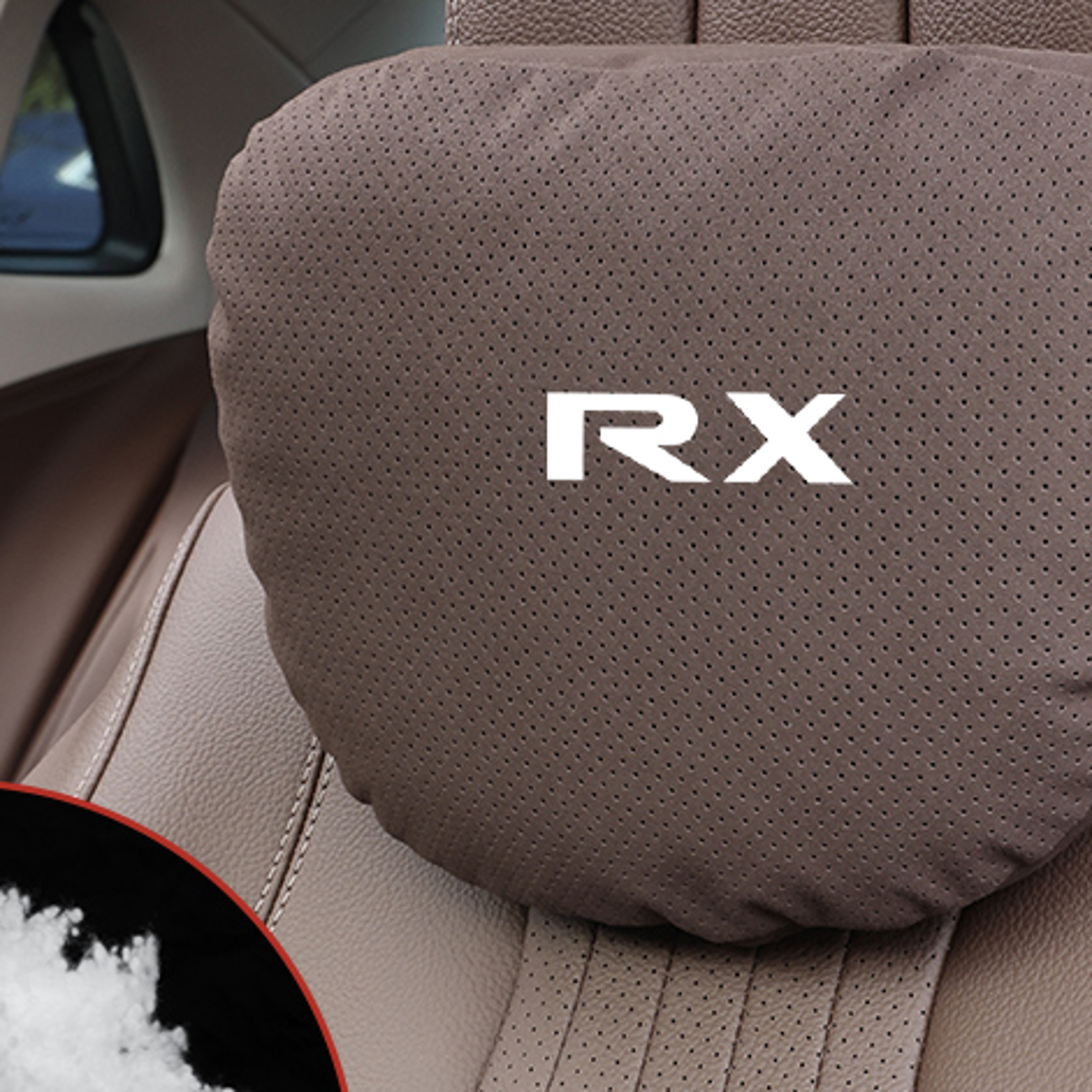 Car Interior 5Color Selectable Headrest For Lexus NX RX UX Auto Interior Headrest Neck Support Lumb