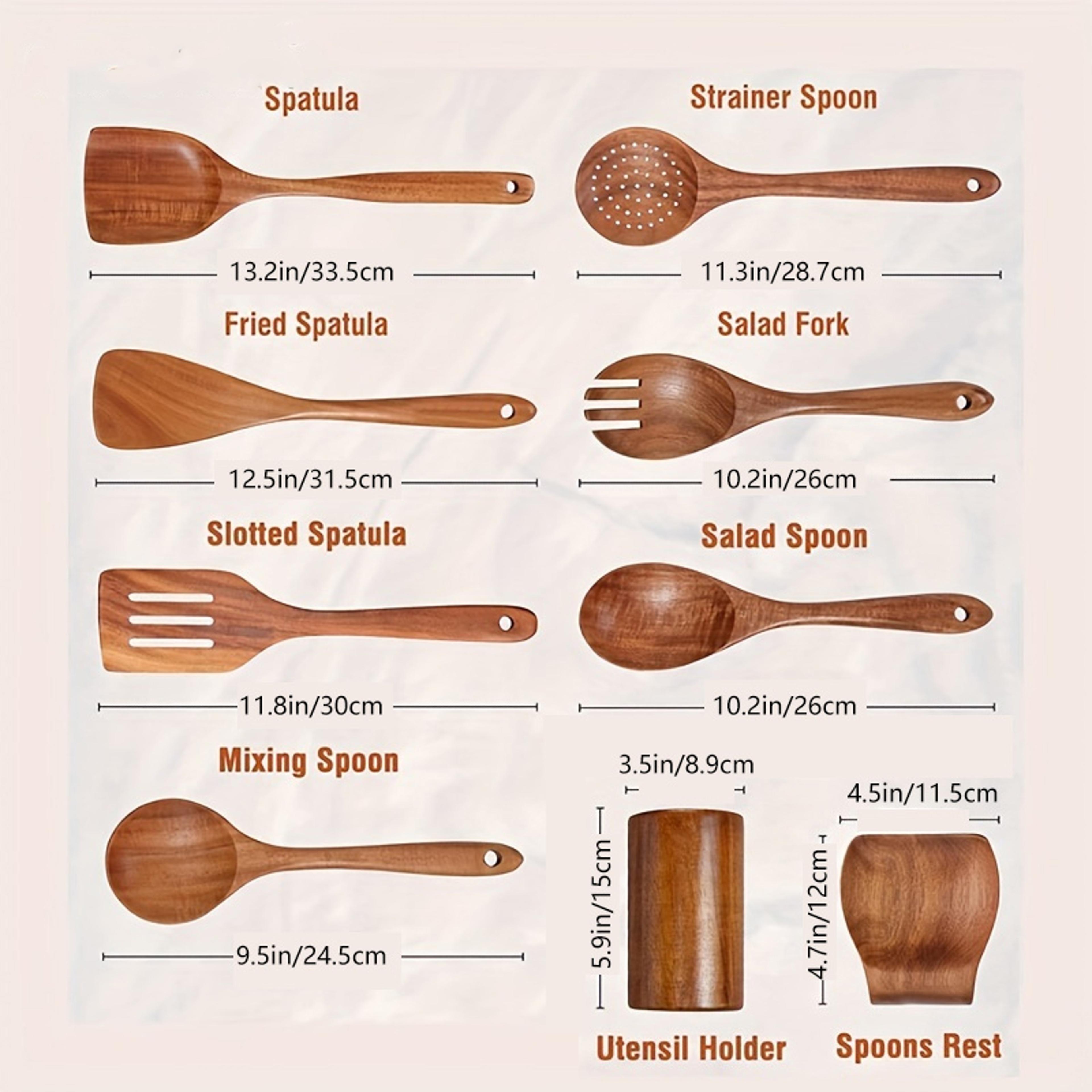 Cooking Wooden Utensils For Cooking Teak Wooden Kitchen Utensils Set 5