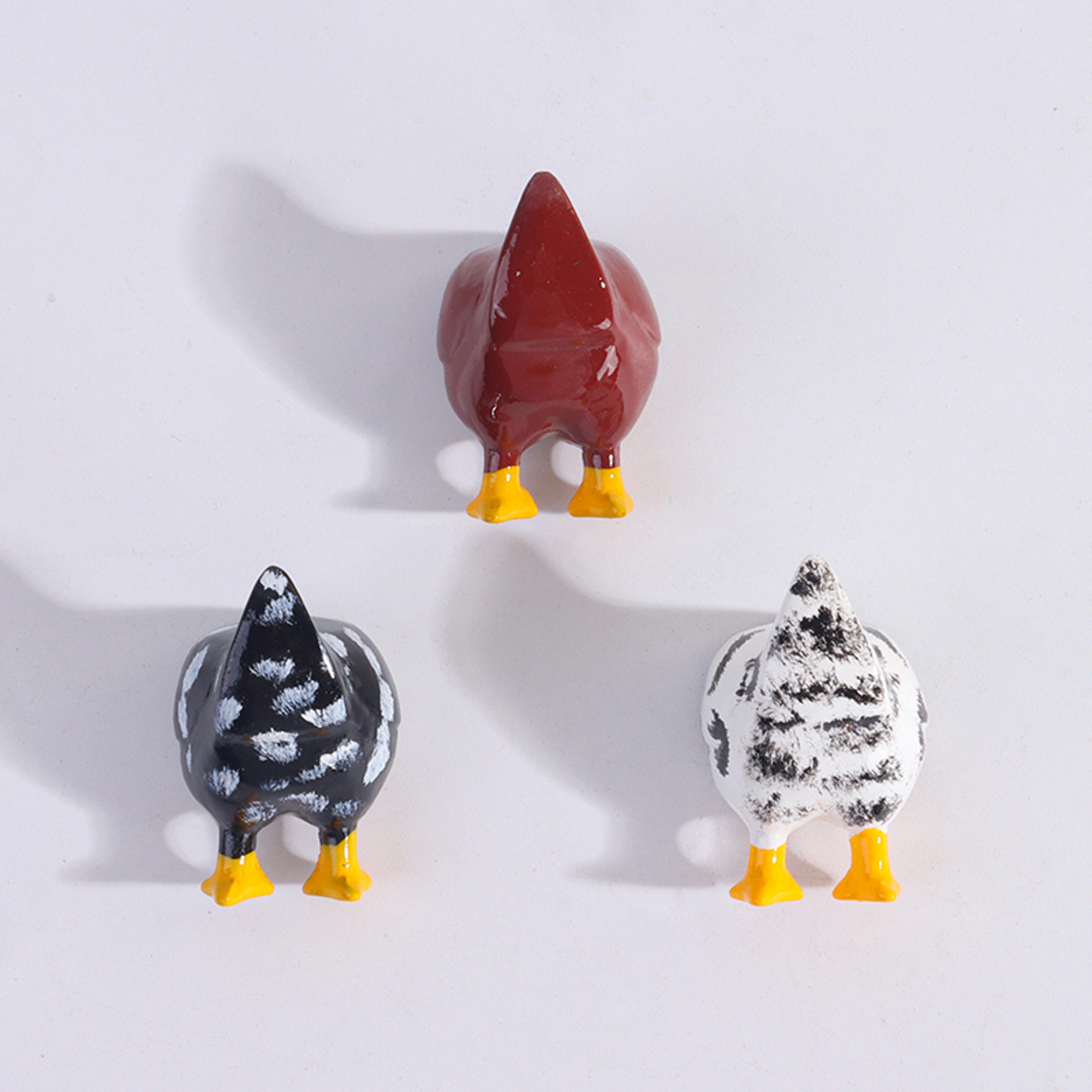 Funny Chicken Butt Fridge Magnet Creative Resin Decorative Sticker For Home Gift Idea For Birthdays 0