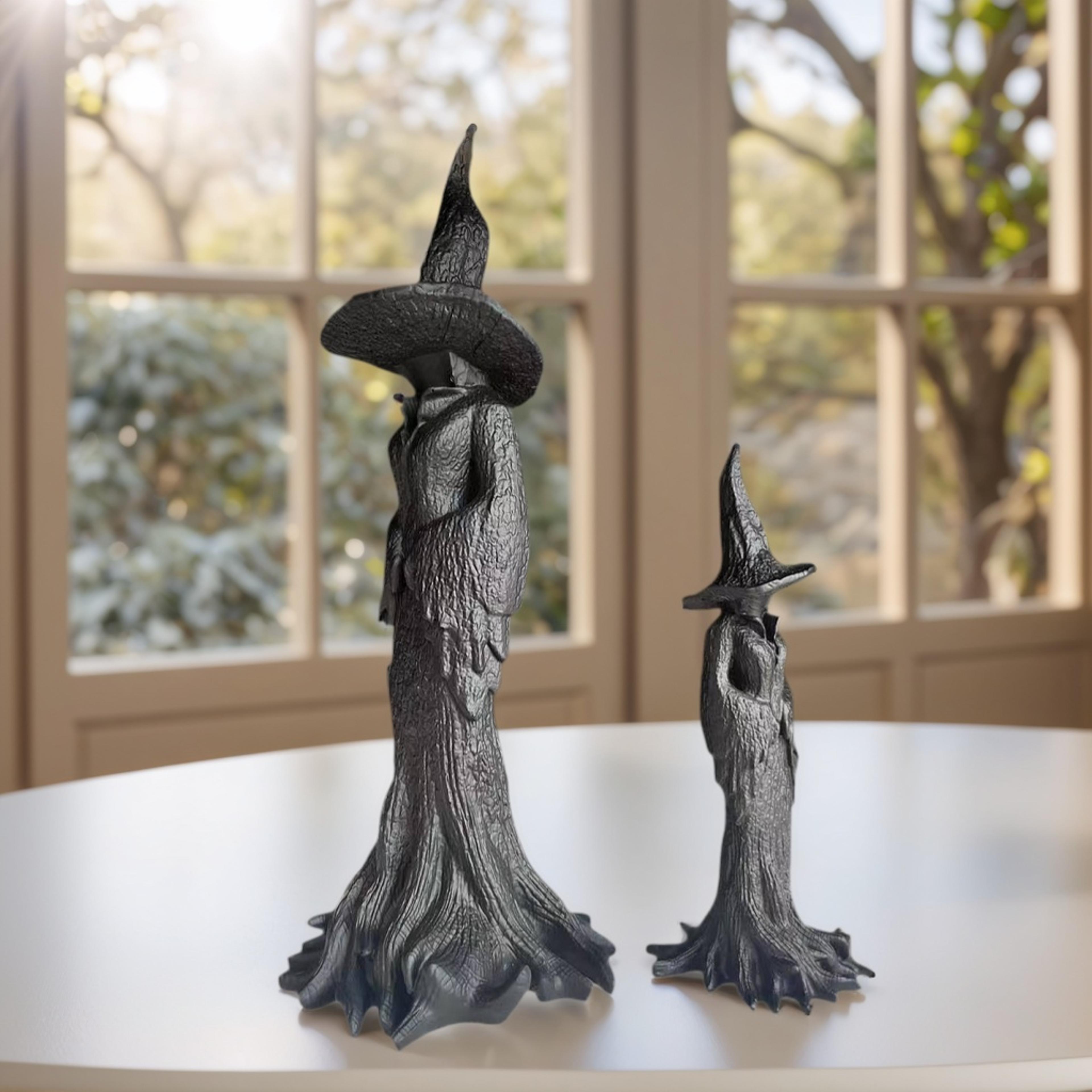Halloween Home Desktop Decoration Spooky Atmosphere Creation GothicStyle Witch Statue Ornament Grea 3