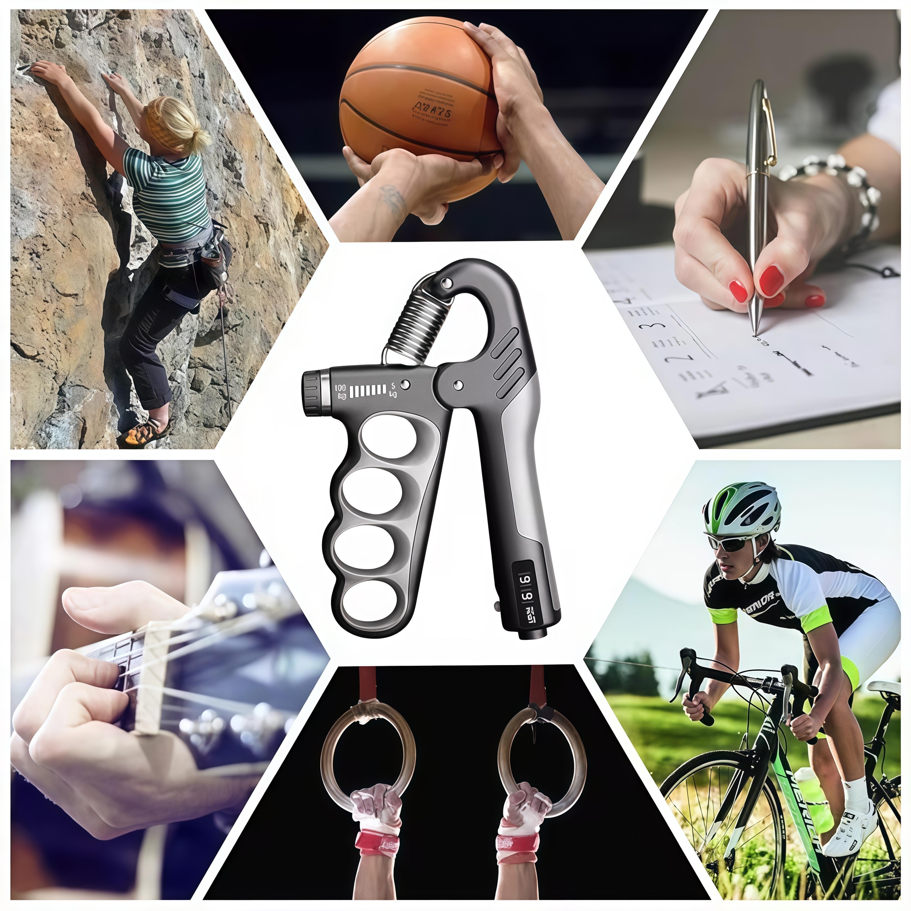 Finger Grip Trainer Adjustable Hand Gripper Wrist Strengthener For Forearm  Muscle Recovery 3