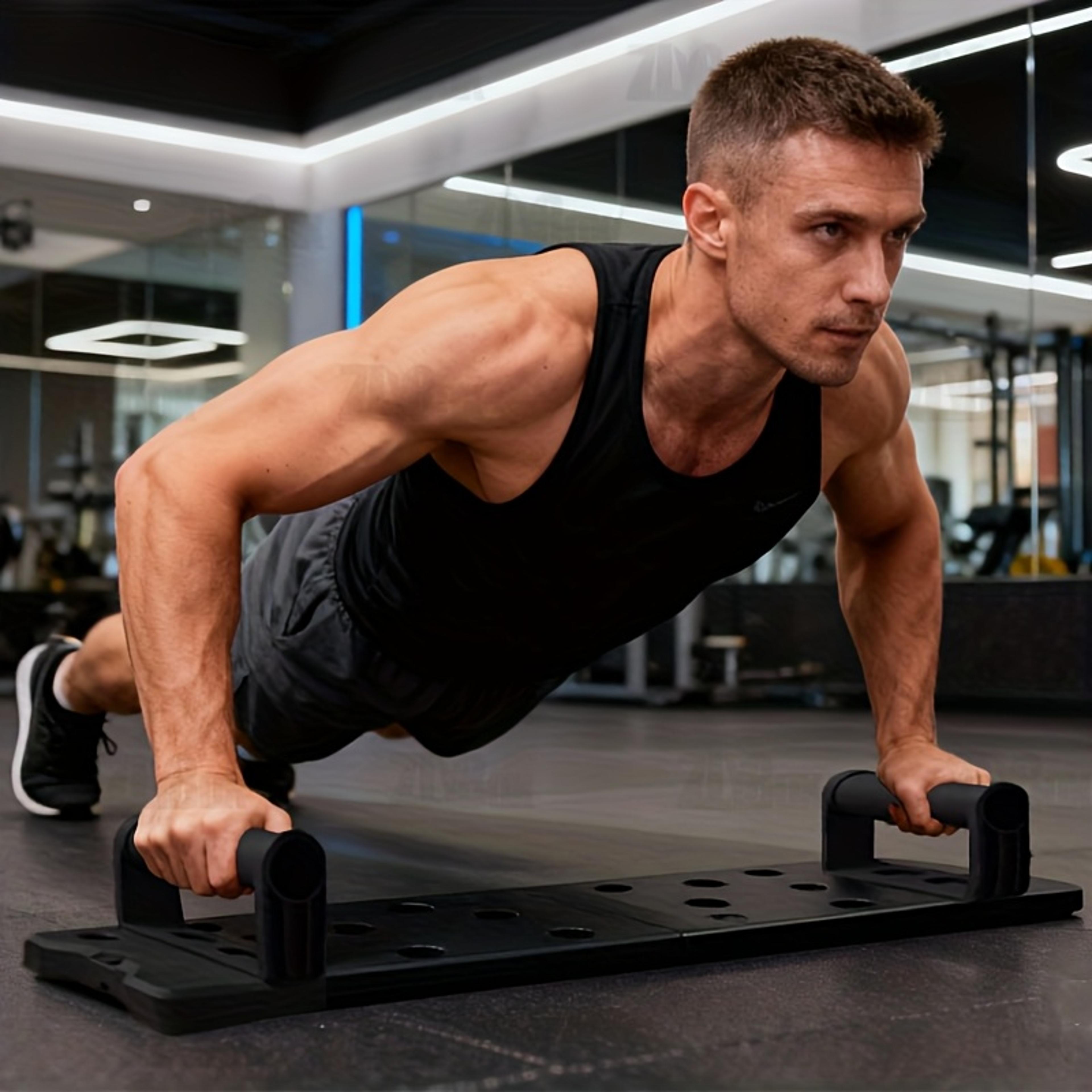 Foldable Portable Multifunctional PushUp Board Set With Handles Fitness Equipment For Arms Chest Ab 0