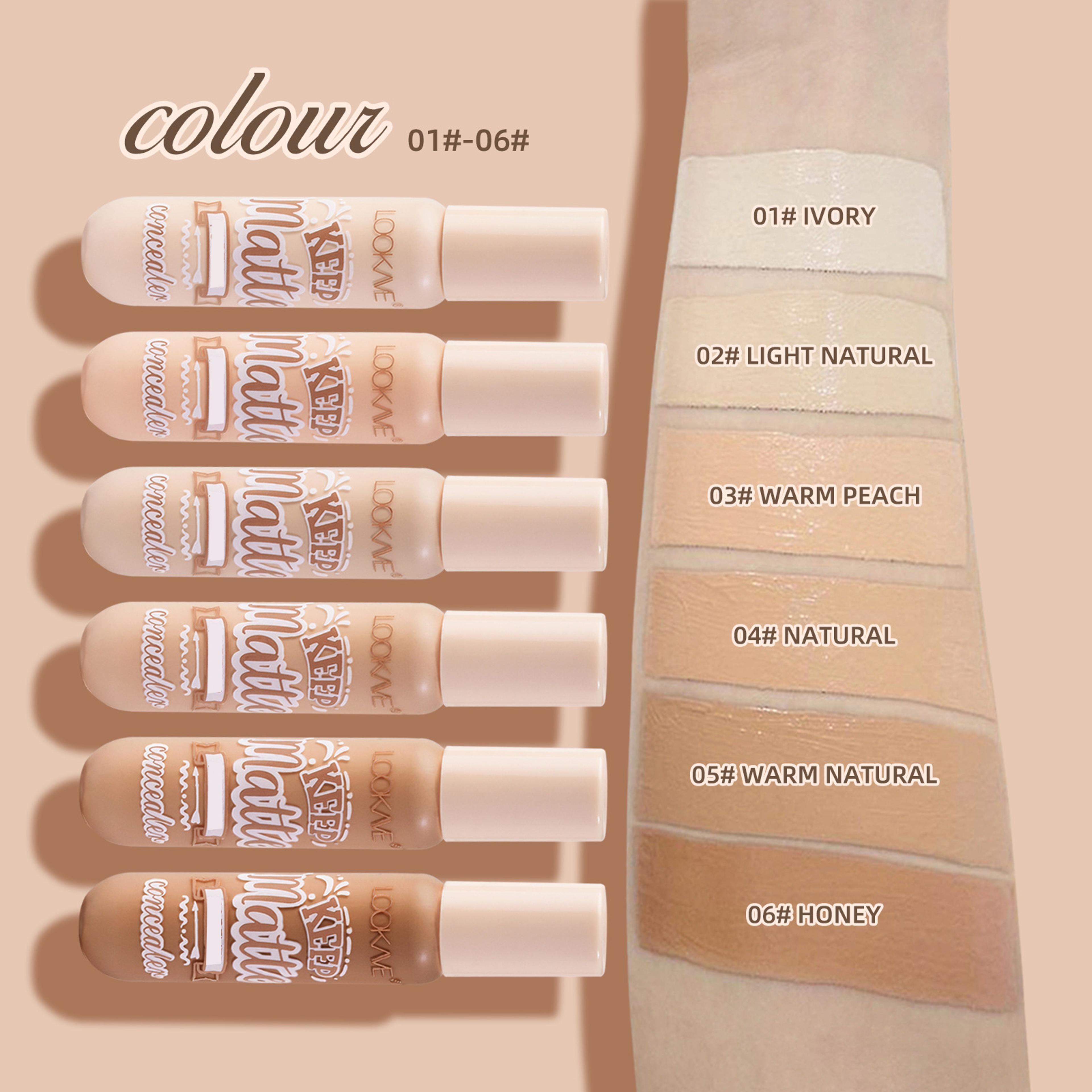 Natural Matte Concealer Cream Moisturizing Full Coverage Acne Dark Circle 3