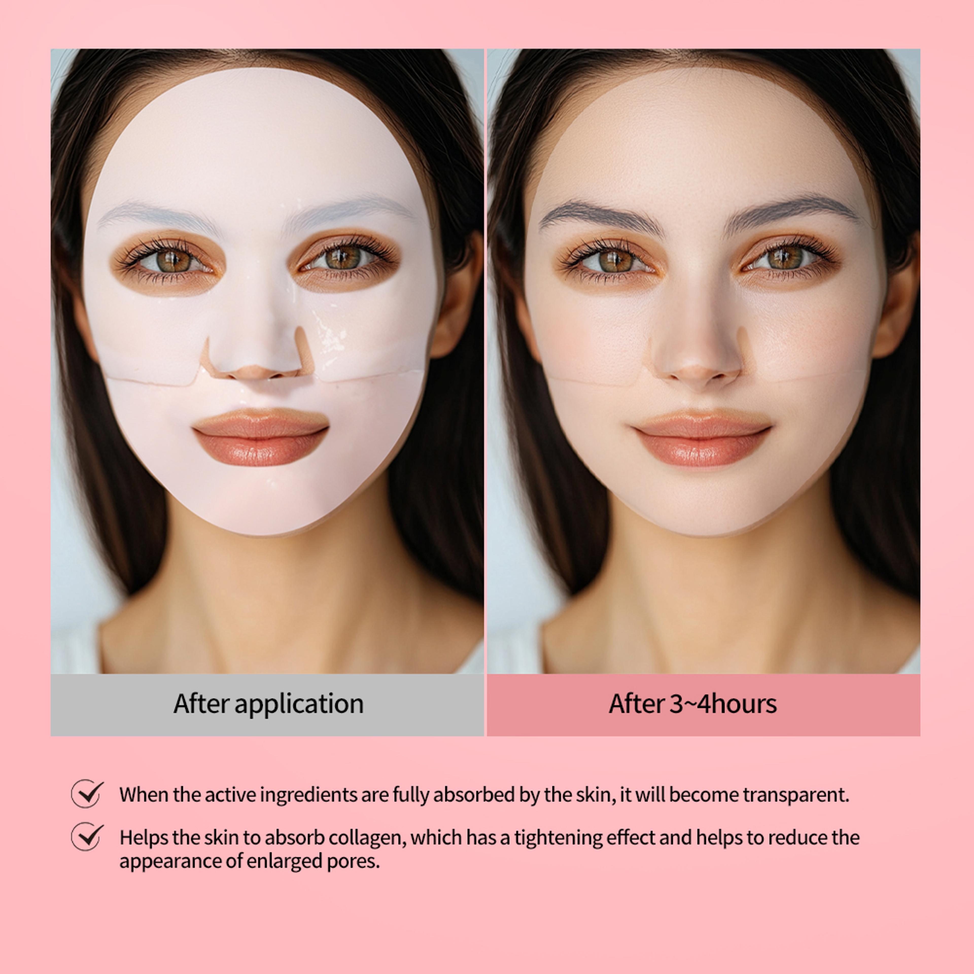 Collagen Hydrating Overnight Hydrogel Mask BioCollagen Real Deep Mask For Elasticity Pore Minimizin 4