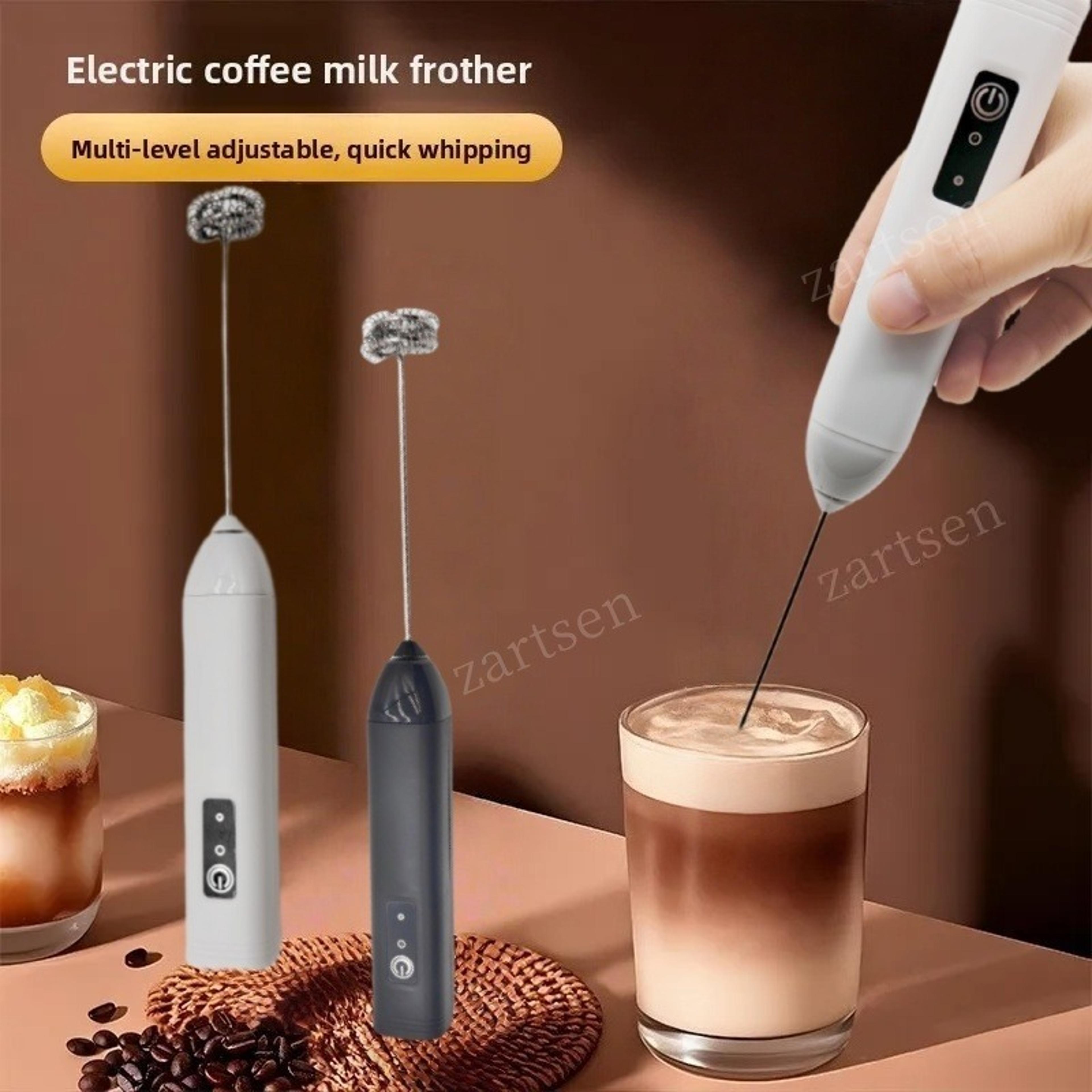 Rechargeable USB C Milk Frother Wand For Coffee Cappuccino  Cream 1
