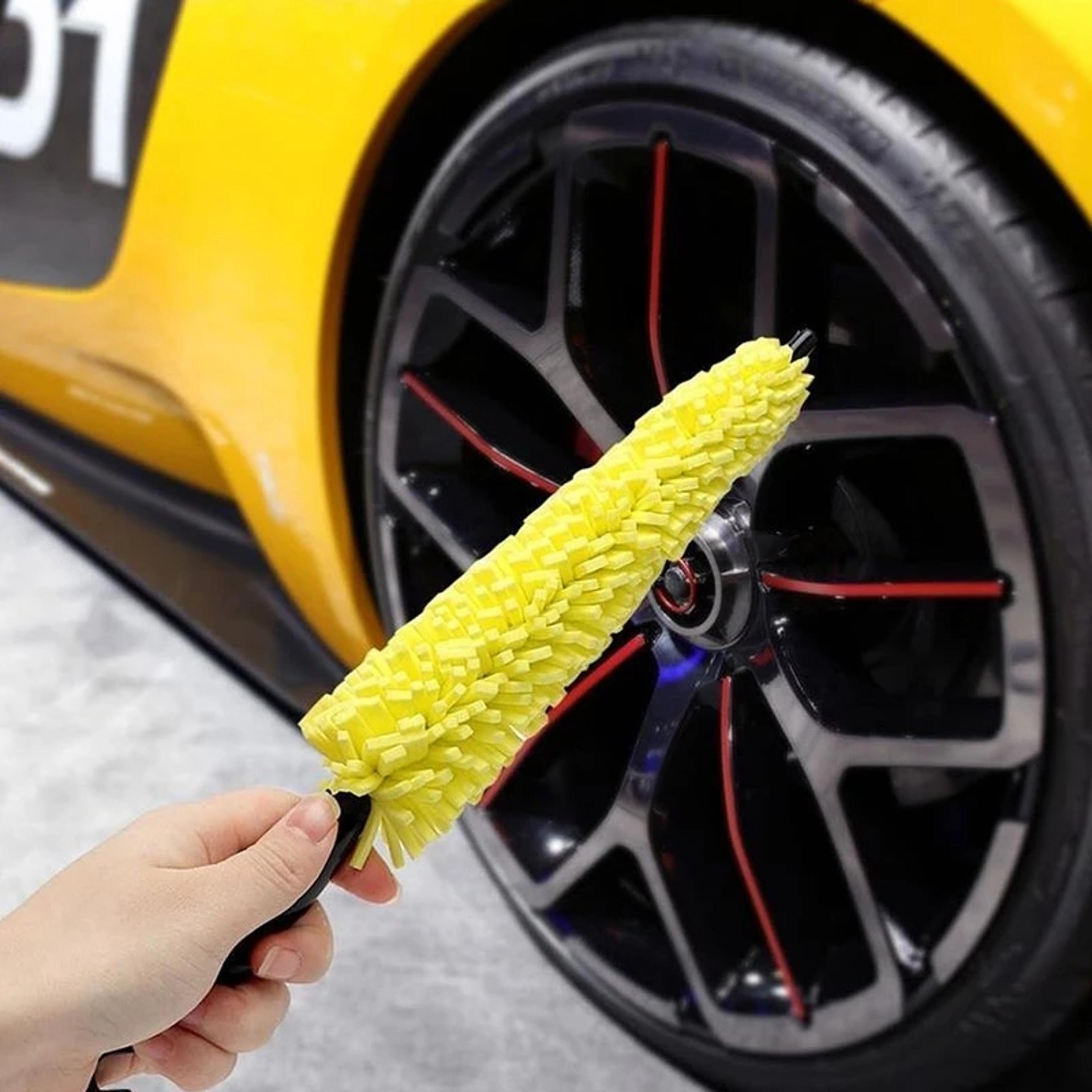 effortlessly clean your car wheels with this tire rim cleaning tool