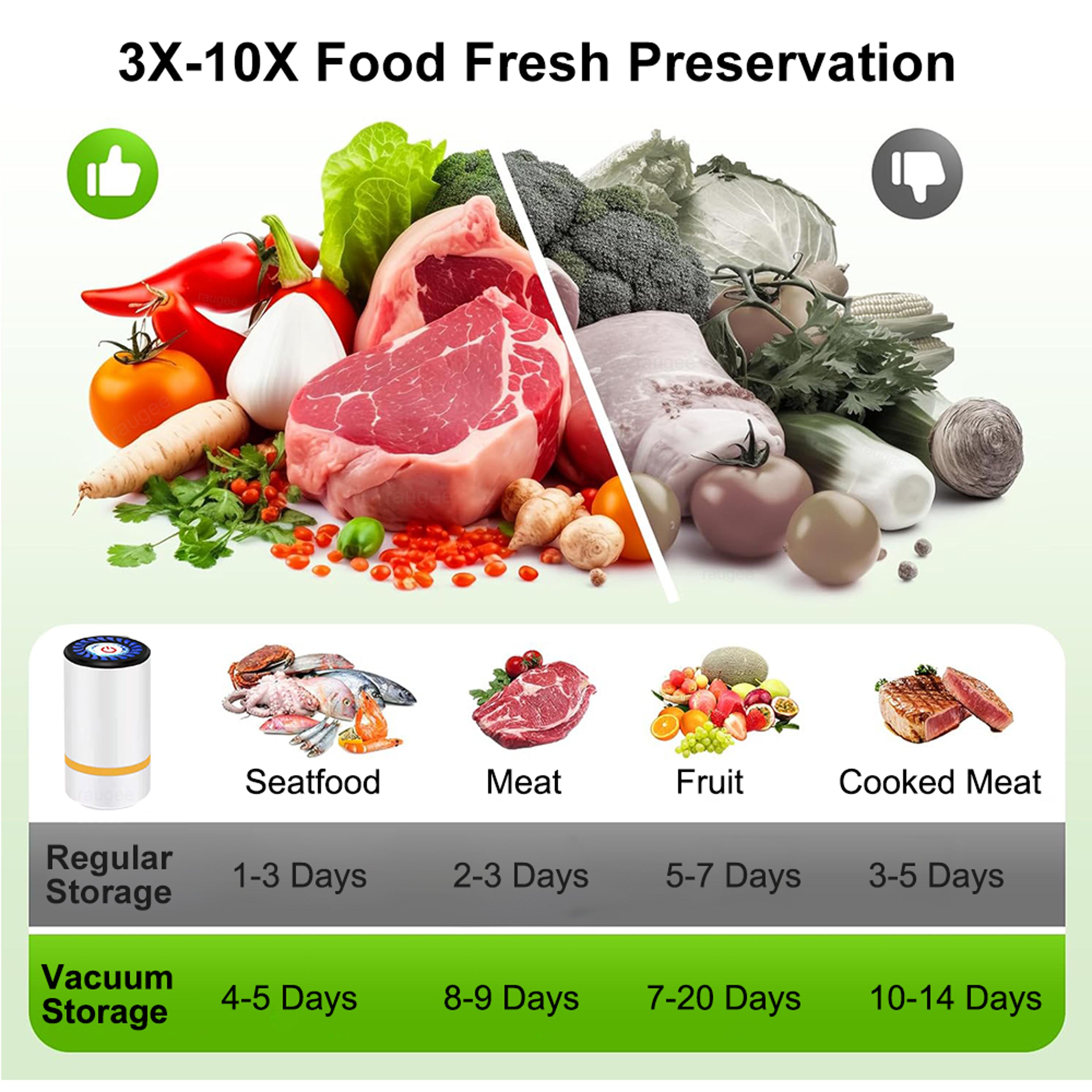 FreshLock Pro Portable Vacuum Sealer Pump For Food Storage  Vacuum Seal Bags 3