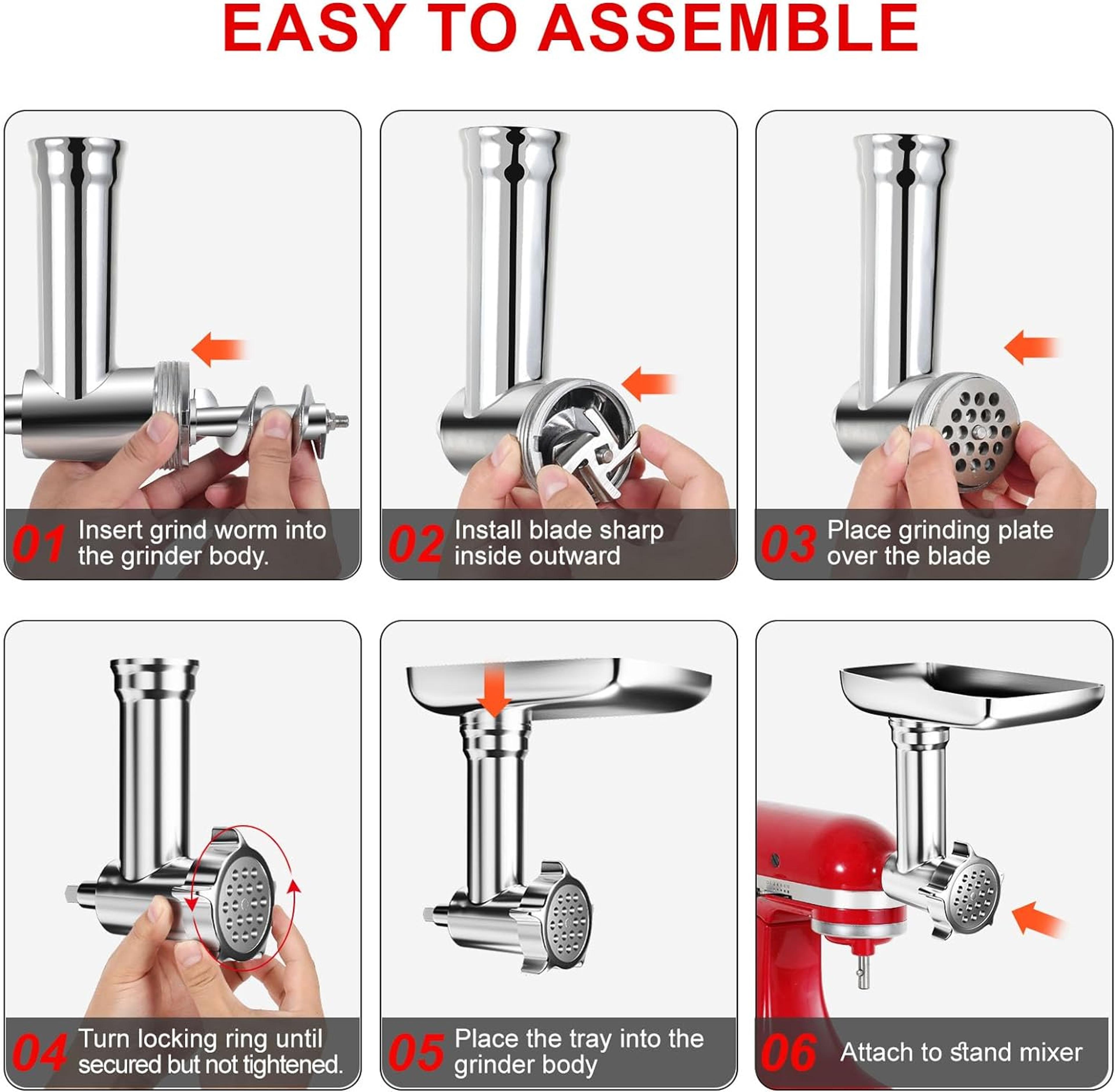 Premium Meat Grinder Attachment  Sausage Maker For KitchenAid And Cuisinart Stand Mixers 1