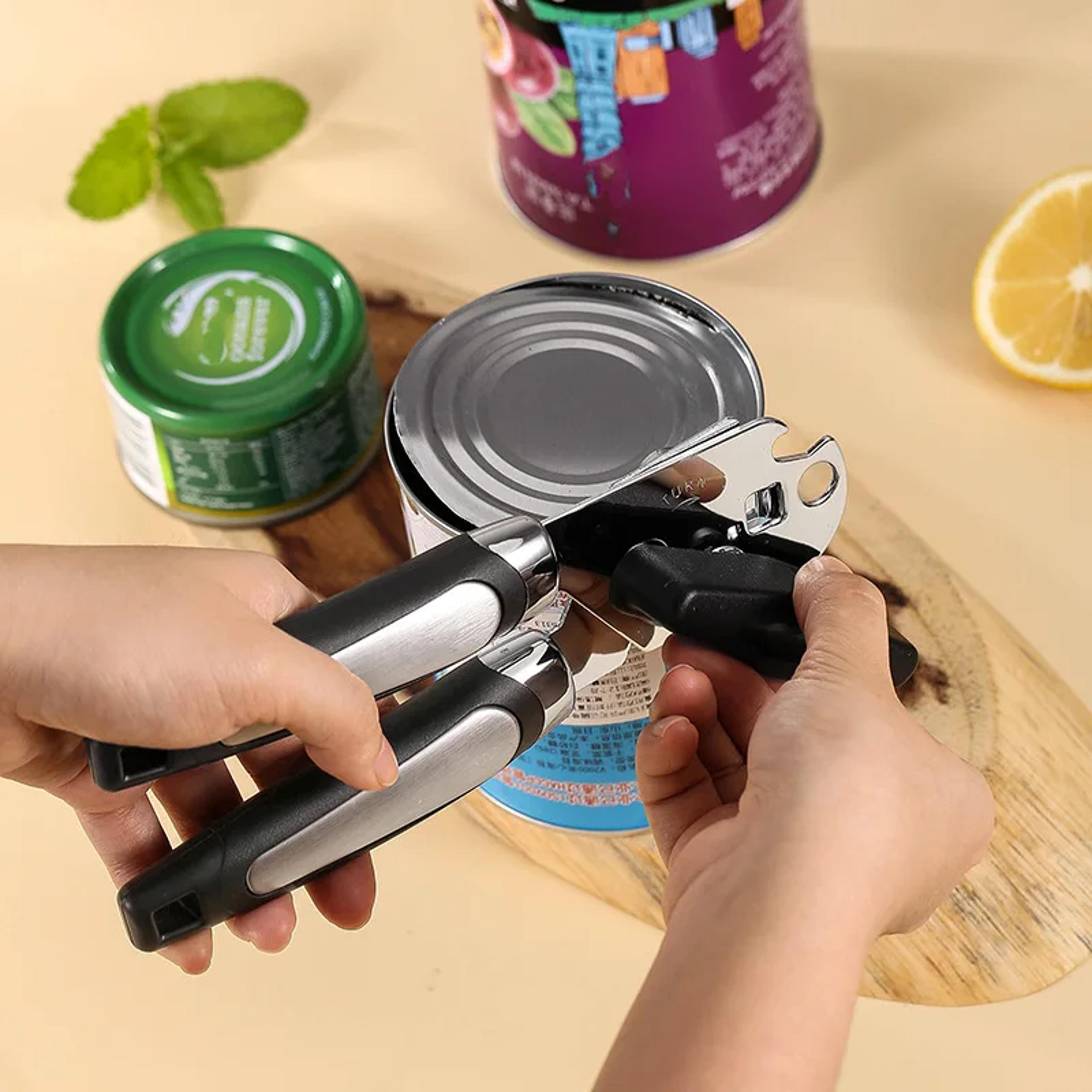 Professional Stainless Steel Manual Can Opener  Multifunction Kitchen Tool With Bottle Opener 2