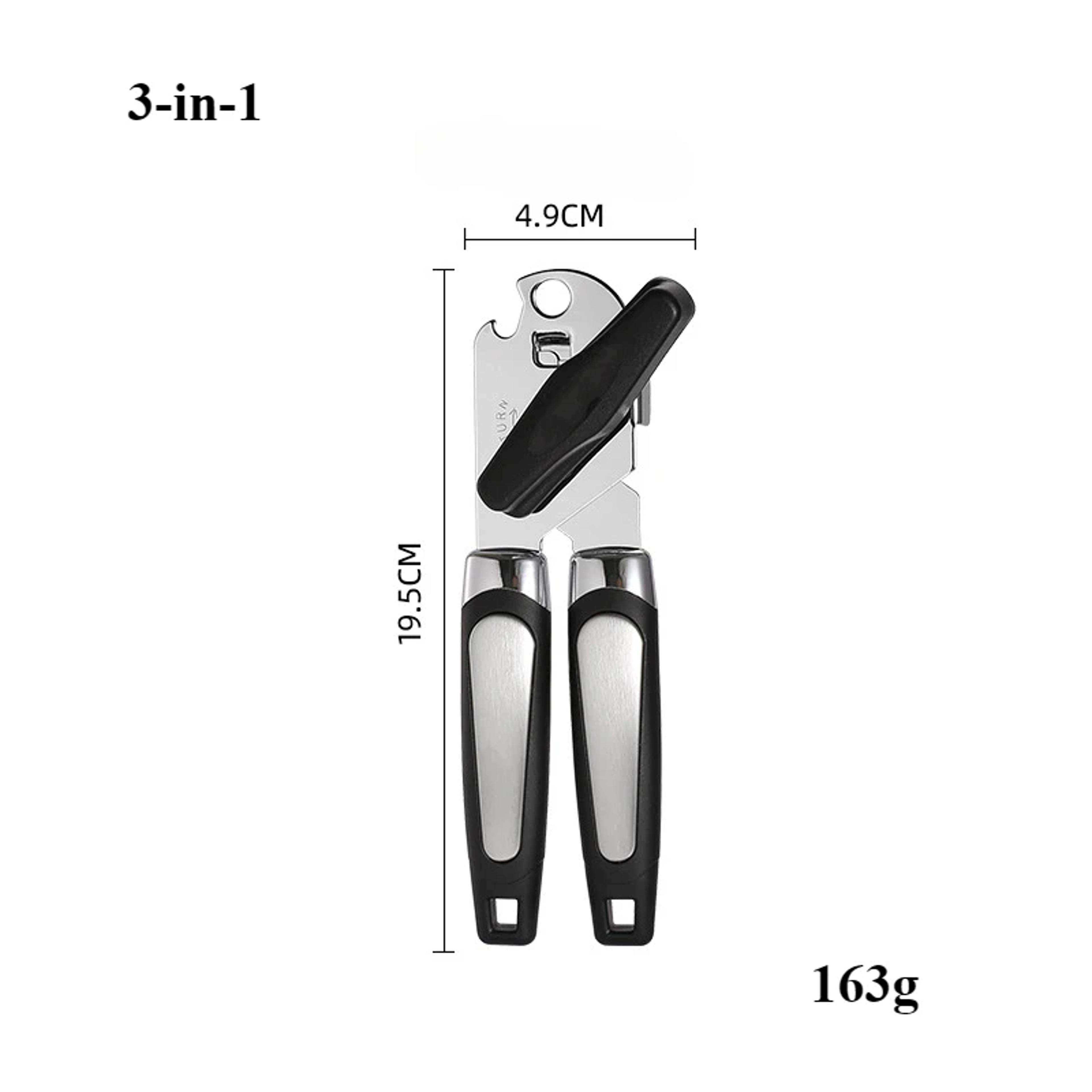 Professional Stainless Steel Manual Can Opener  Multifunction Kitchen Tool With Bottle Opener 6