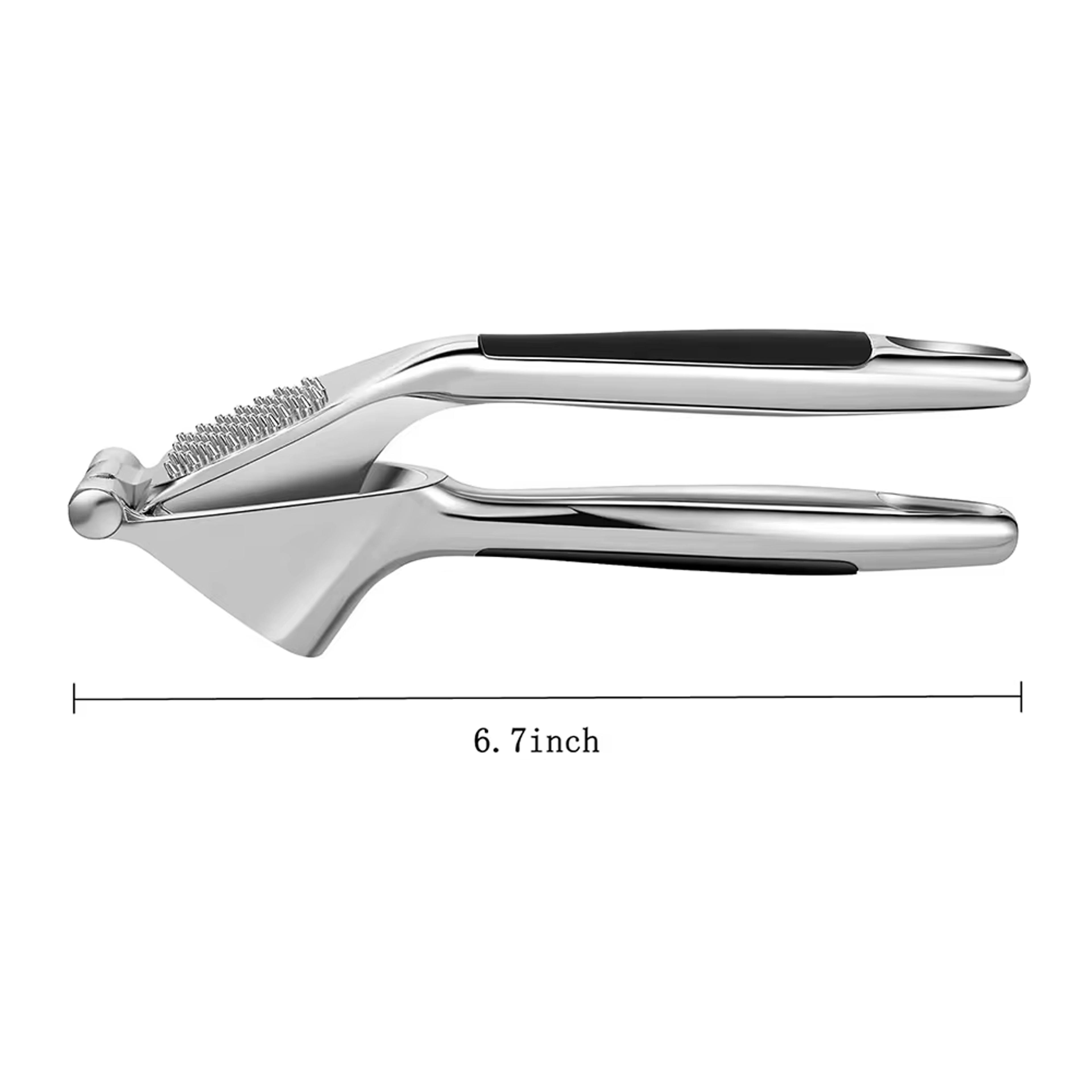 Premium Ergonomic Garlic Press Heavy Duty Zinc Alloy Garlic Crusher Tool For Effortless Mincing 5