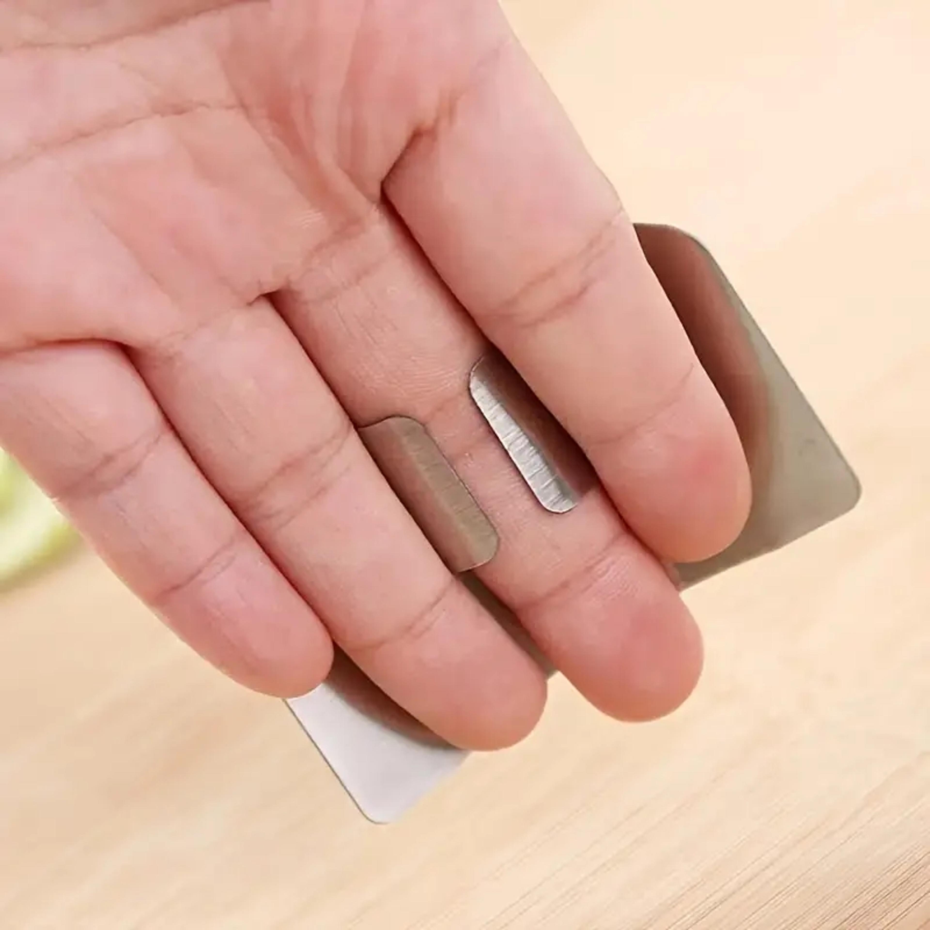 Premium Stainless Steel Vegetable  Finger Guard For Cutting Safety Protector 2