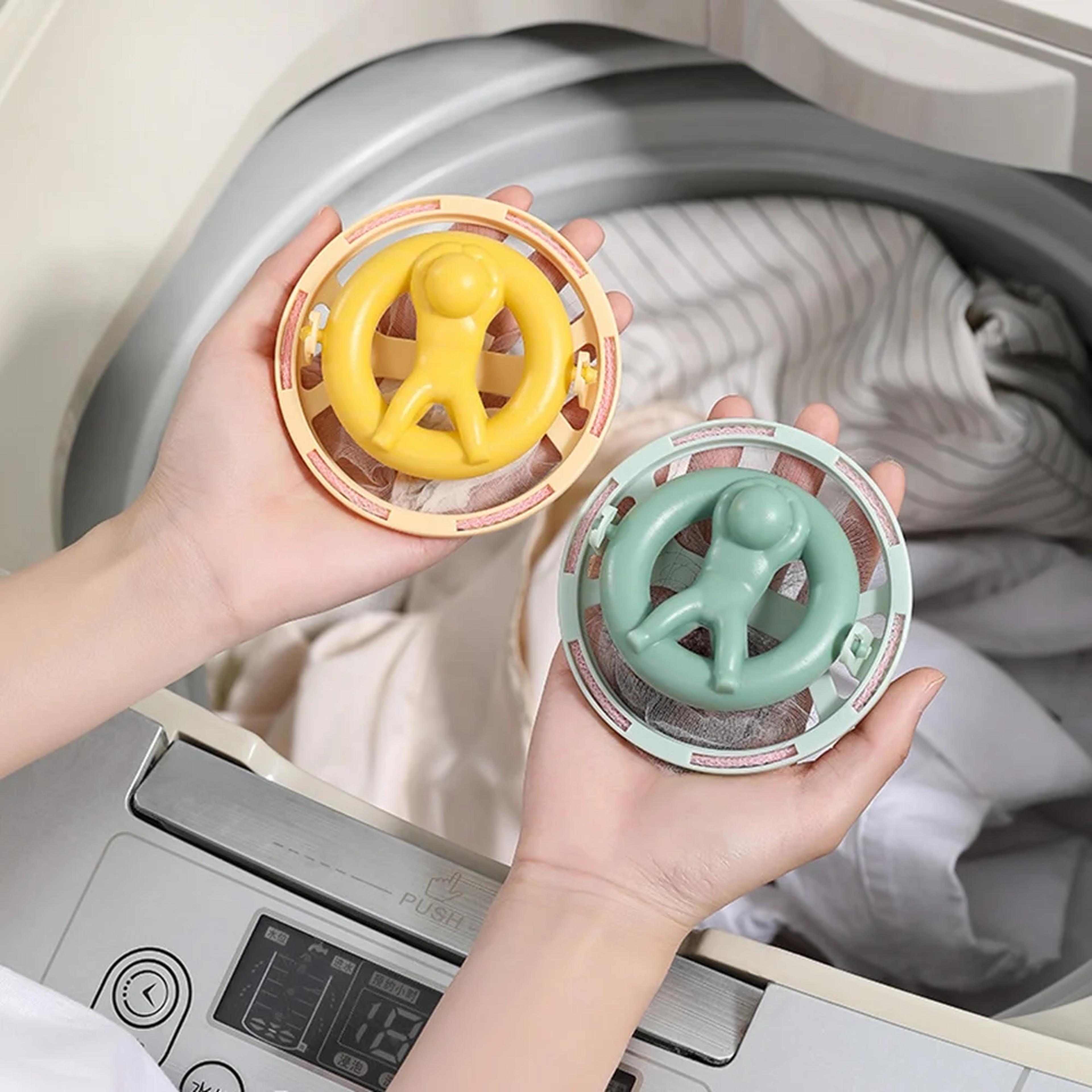 Premium Floating Mesh Washing Machine Lint Filter  Laundry Hair Remover Ball Bag 1